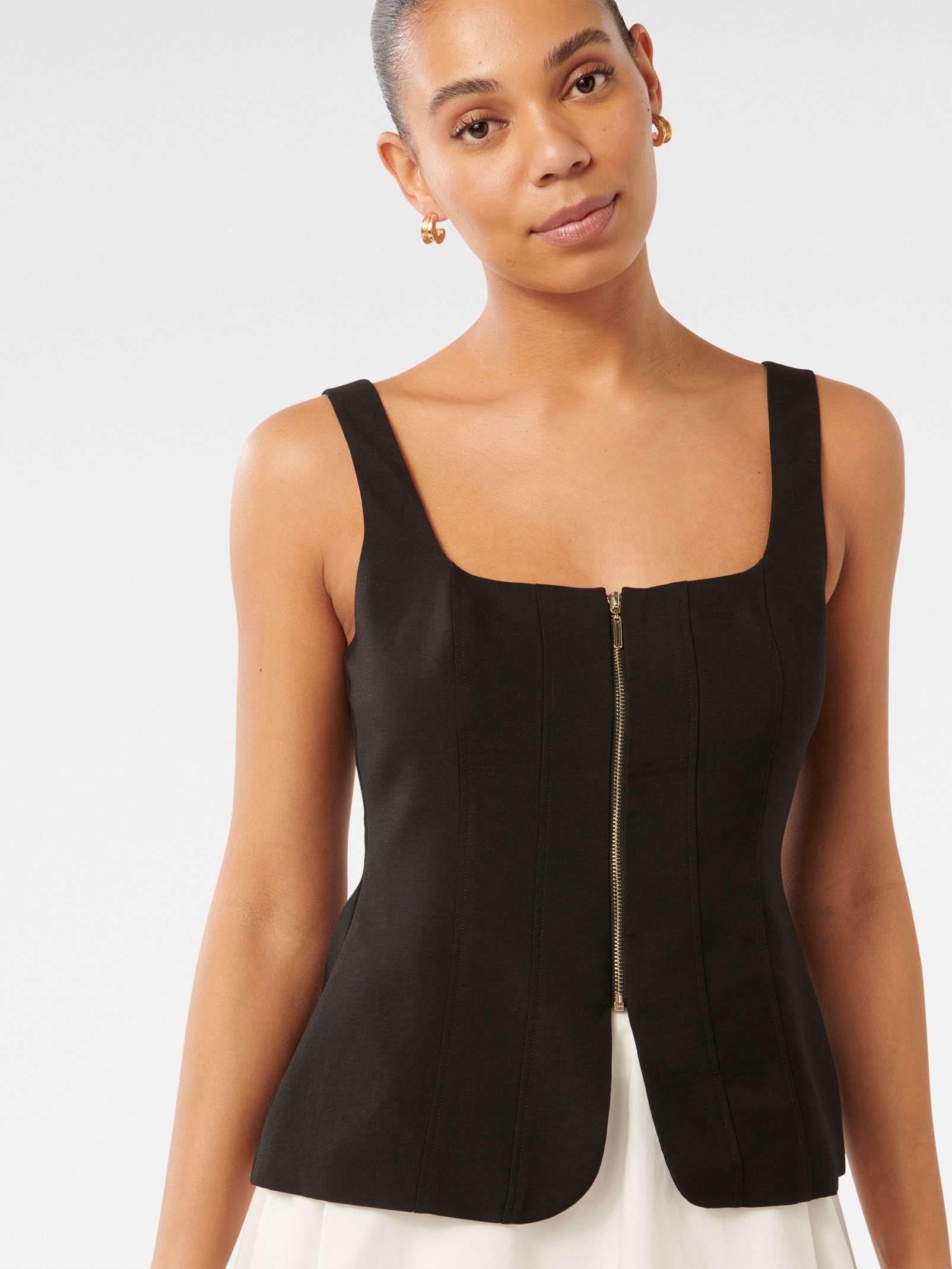 Collins Zip Through Tank Top