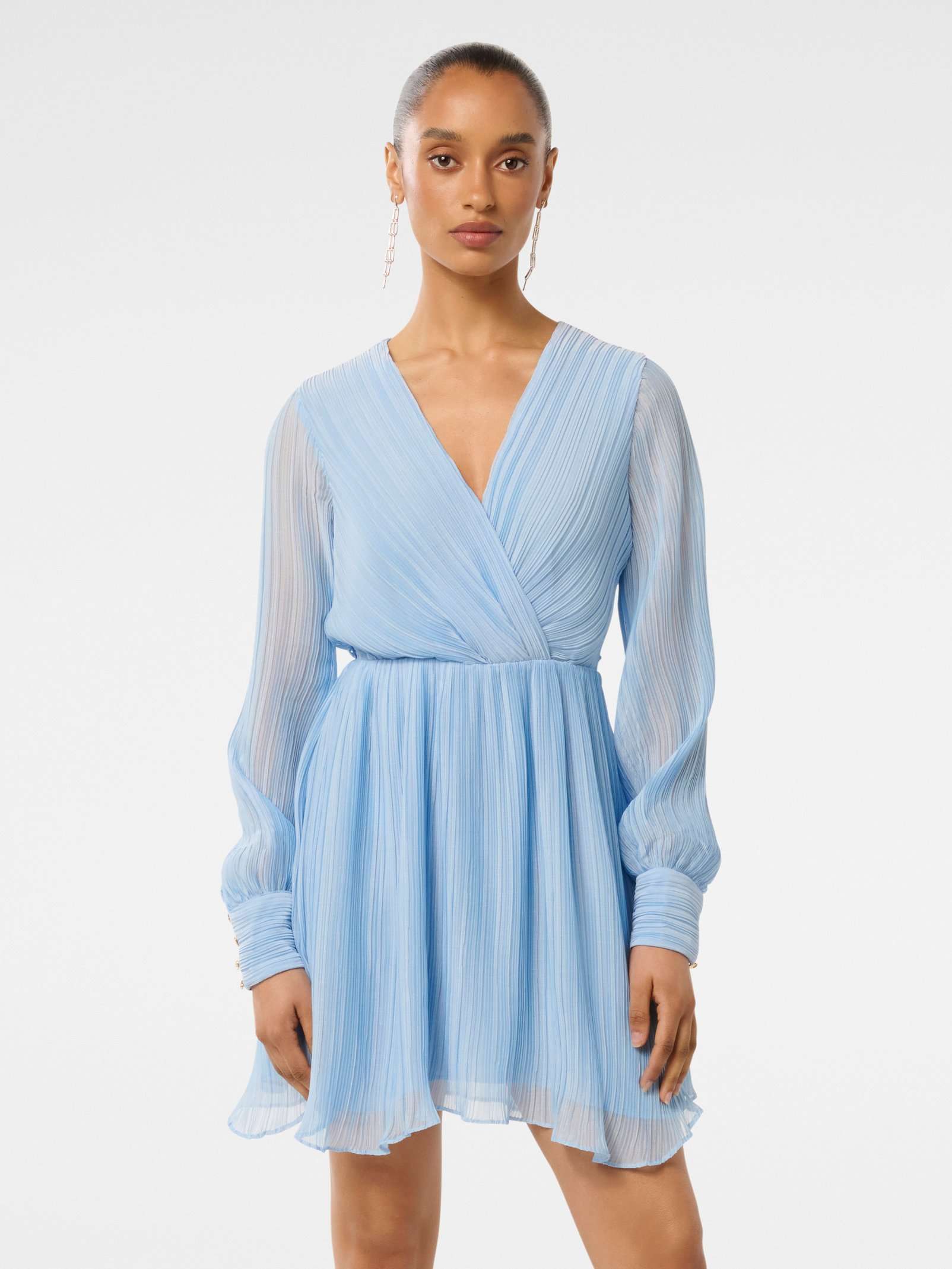 Genevieve Petite Crinkle Mini Dress