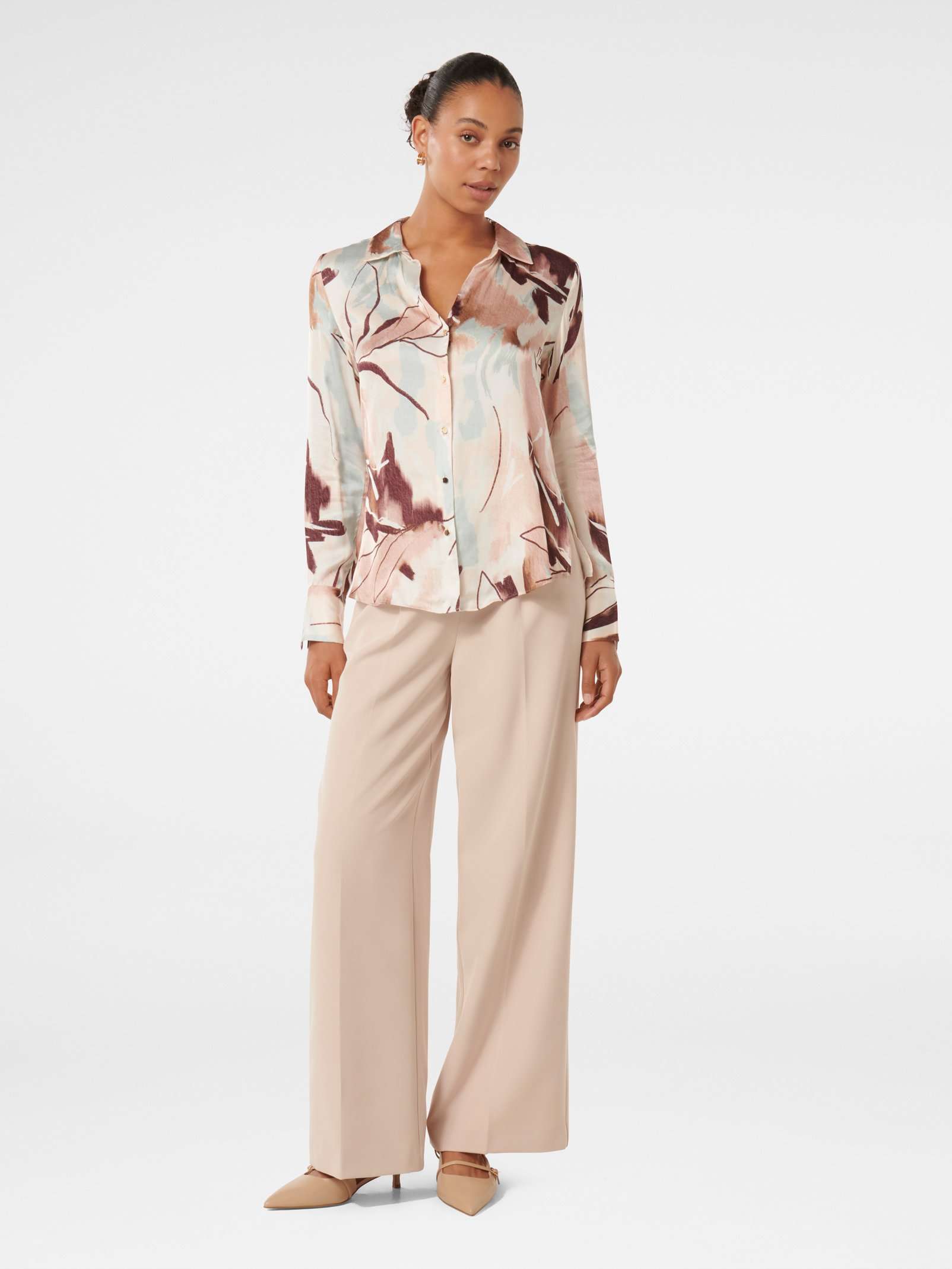 Enhance Your Wardrobe with the Harvey Notched Neck Satin Shirt