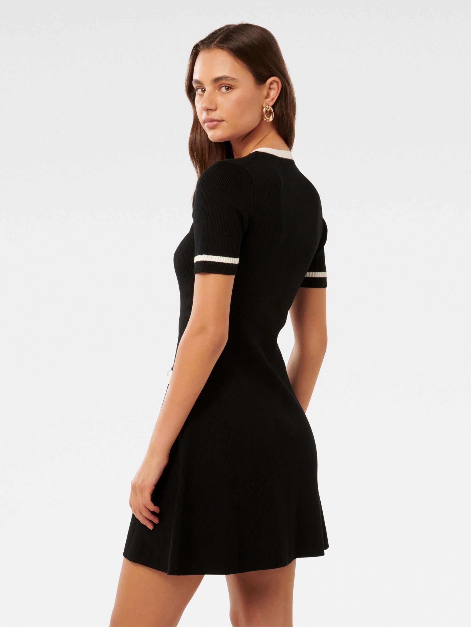 Kerry Contrast Knit Mini Dress Kerry Contrast Knit Mini Dress