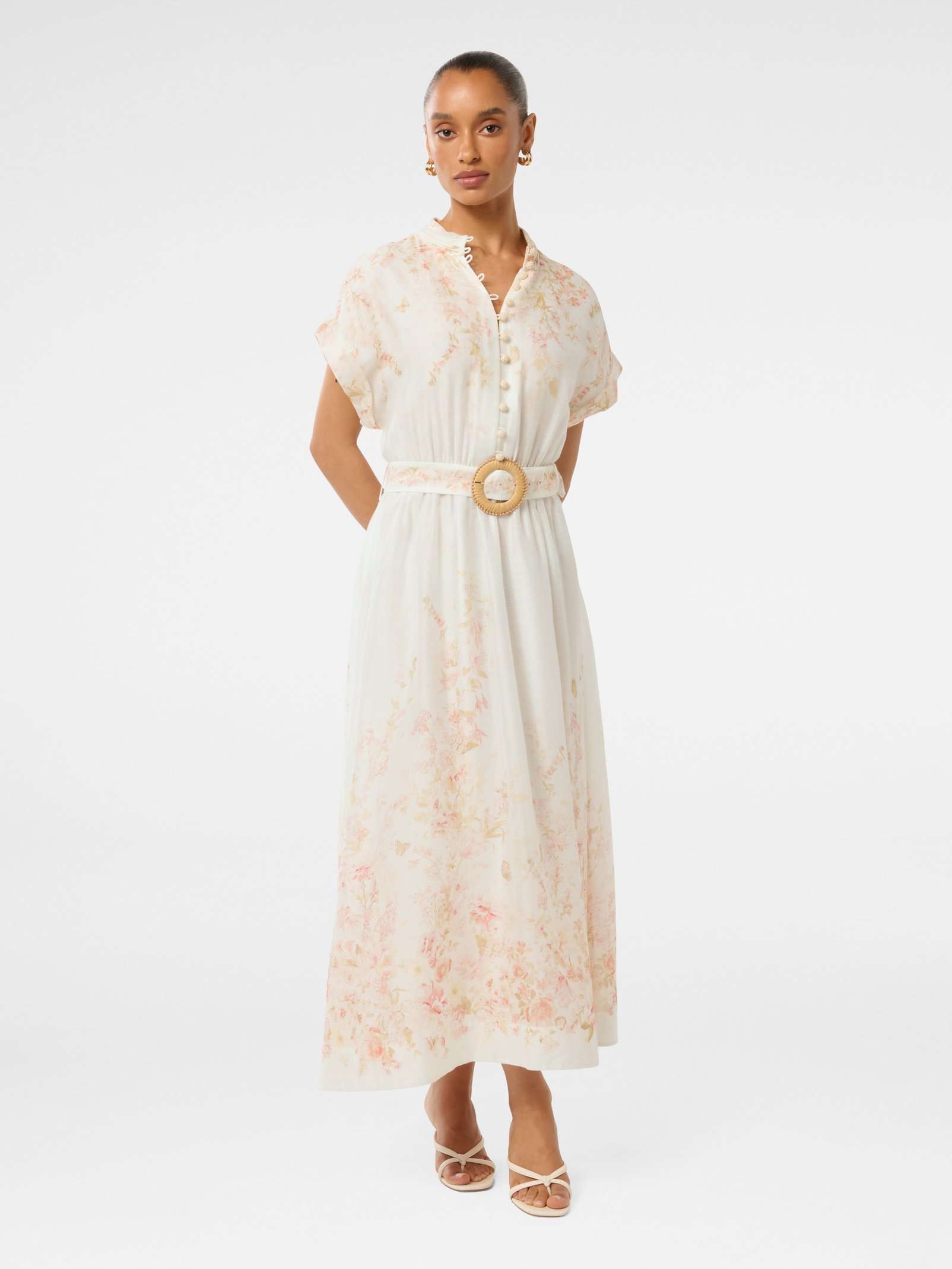 Ebony Embroidered Midi Dress