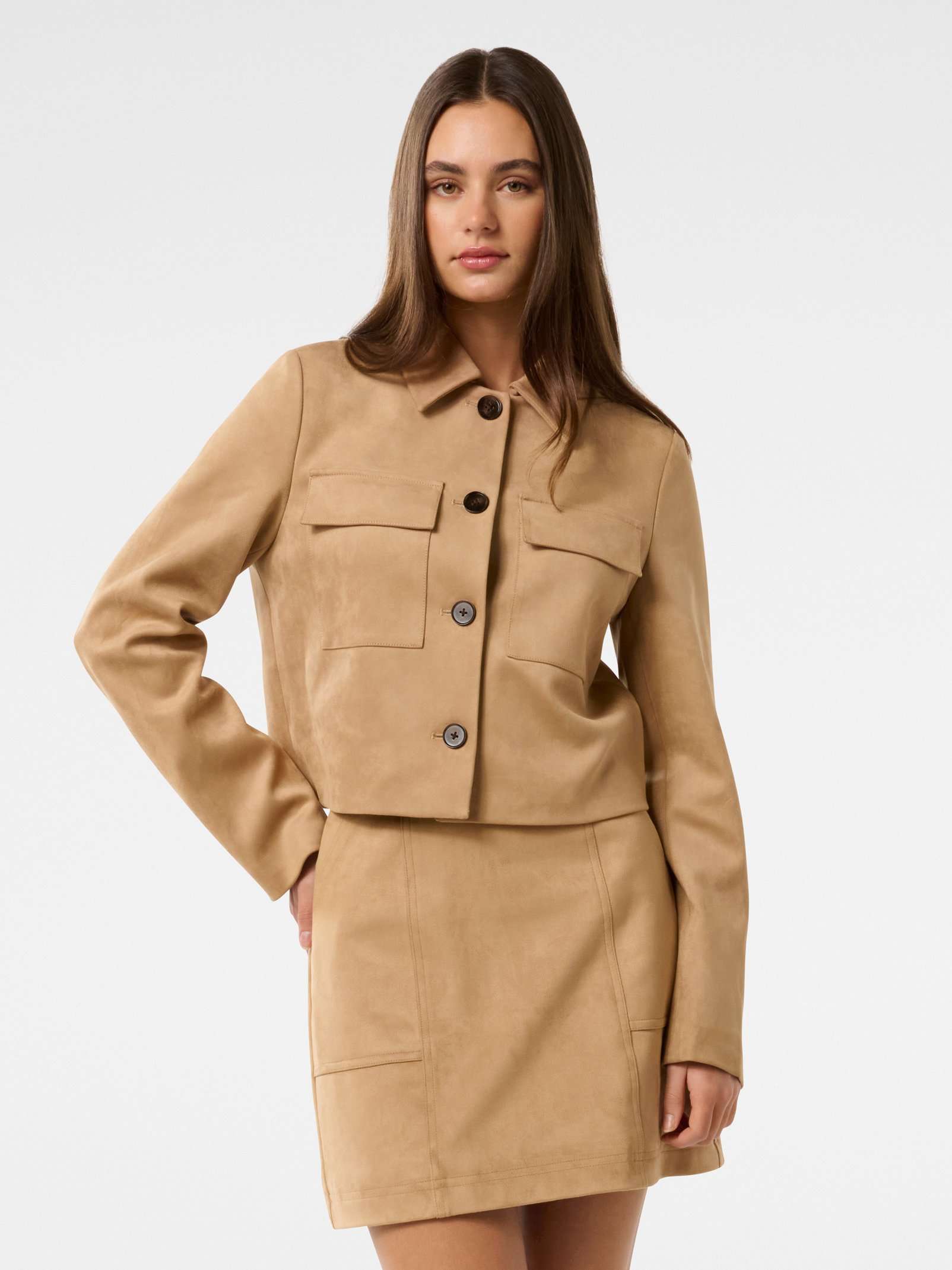 Tyla Vegan Suede Jacket