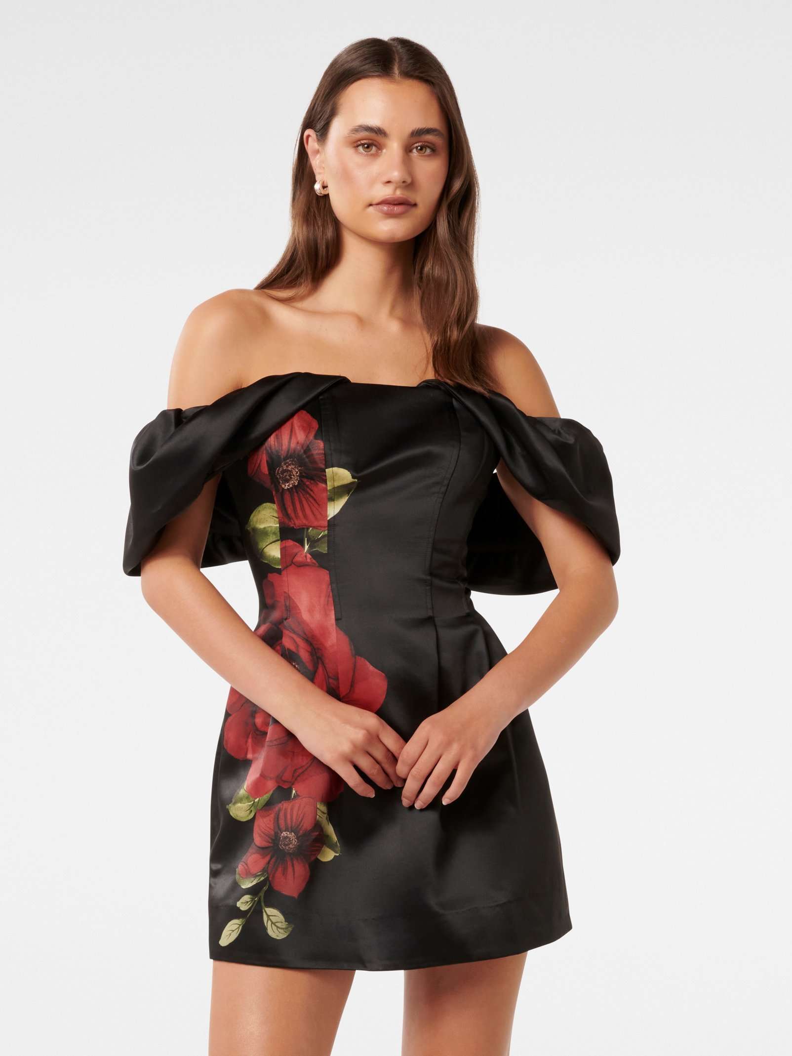 Janice Off Shoulder Mini Dress