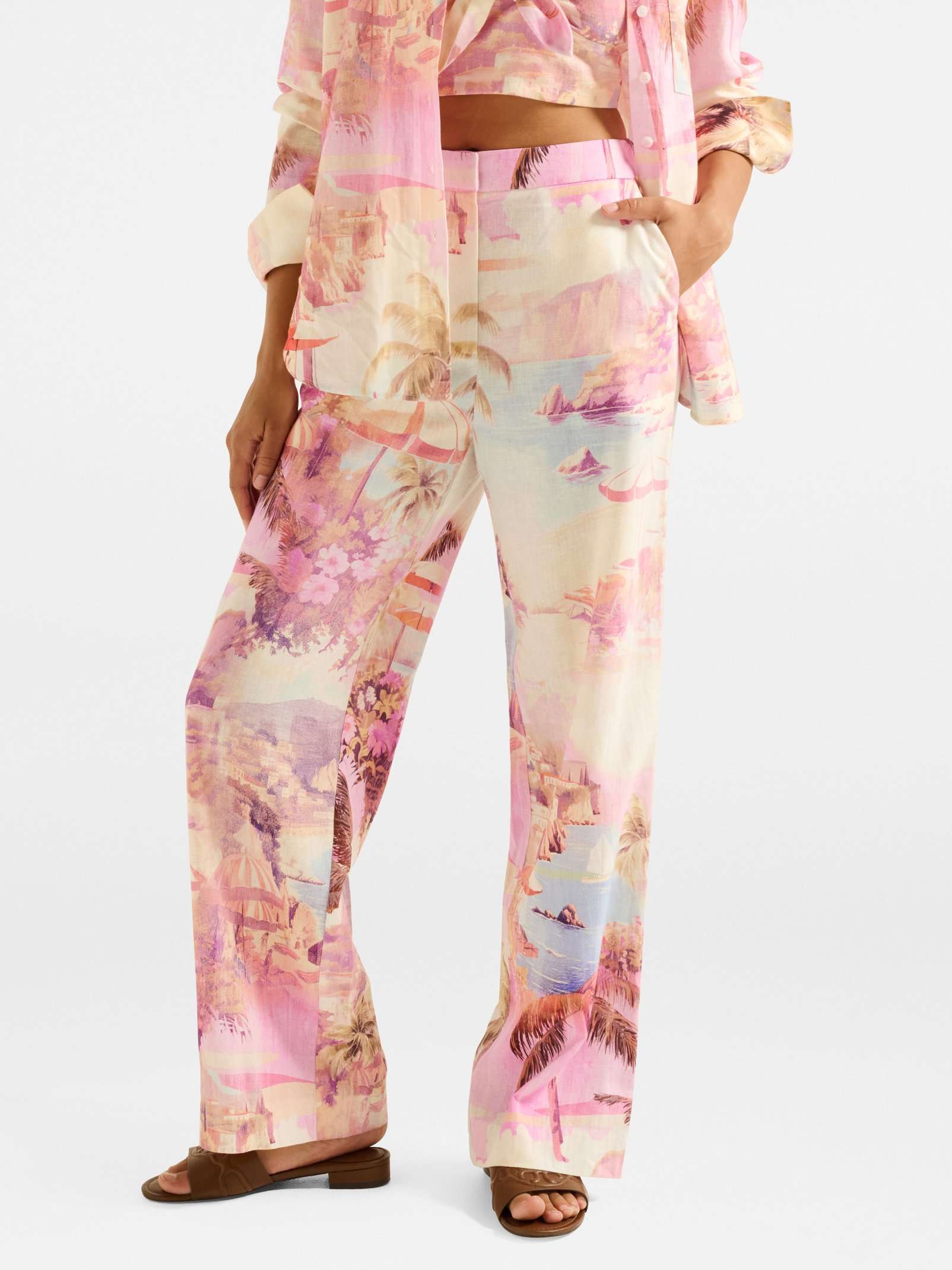 Miley Linen Wide Leg Pant
