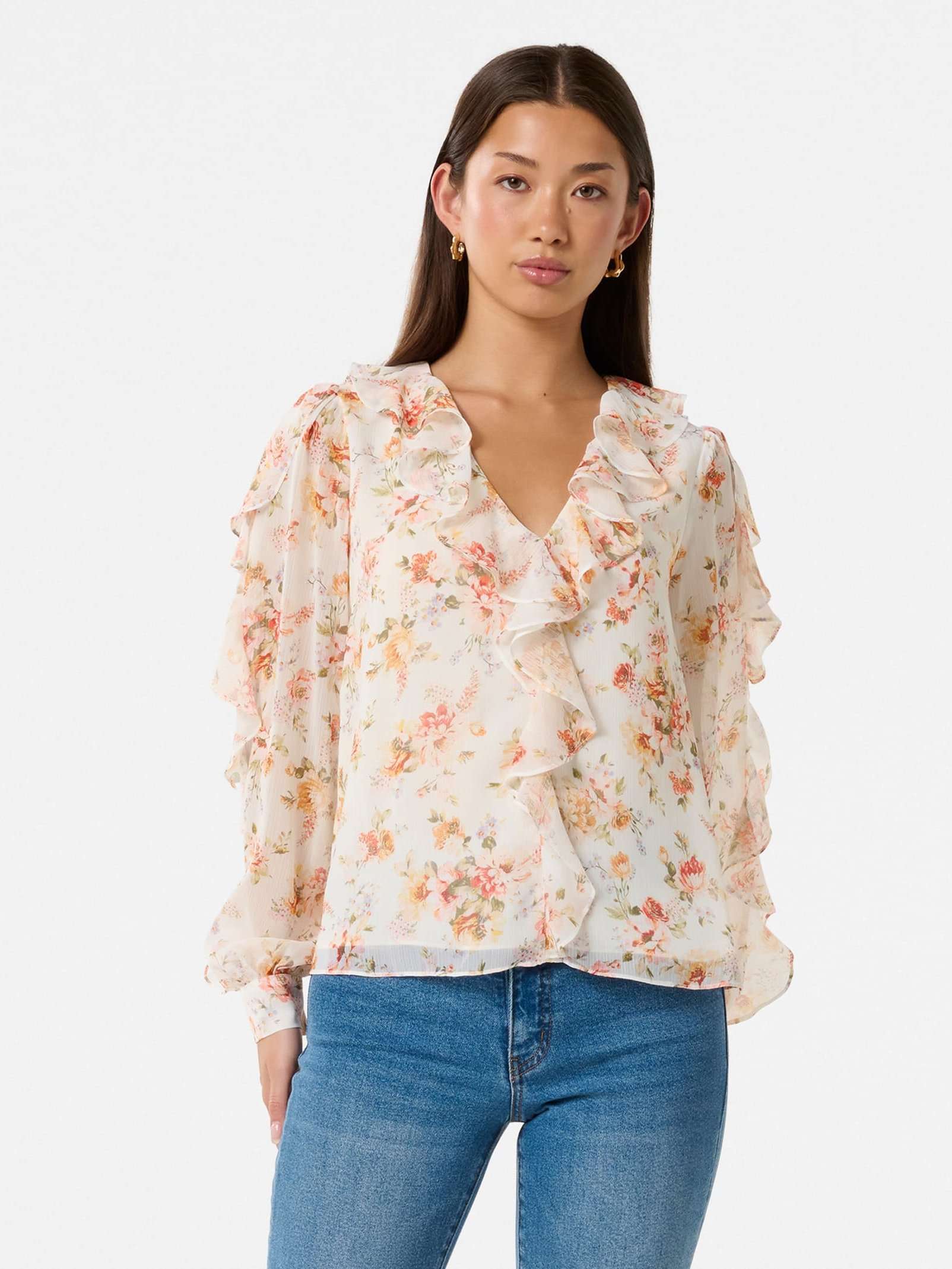 Novi Ruffle Front Blouse