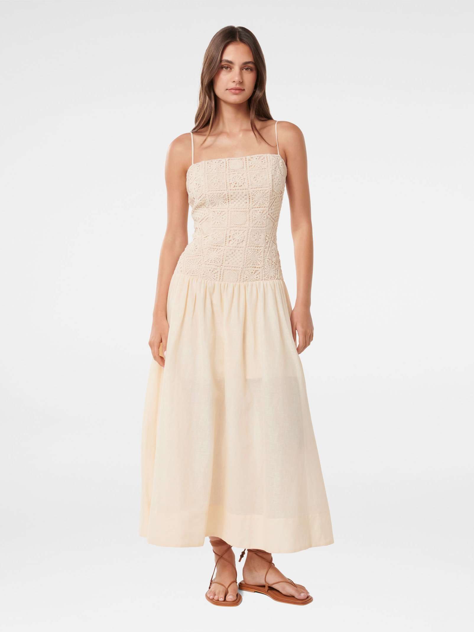 Cara Crochet Midi Dress