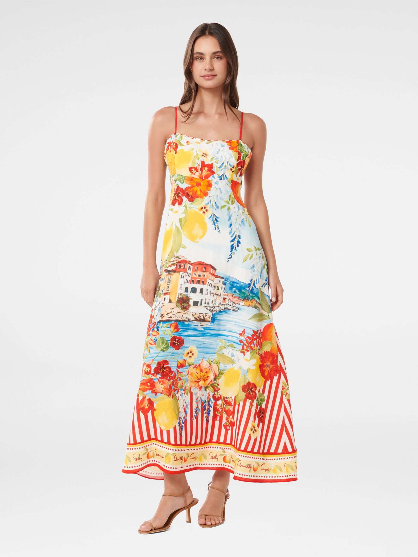 Sicilia Printed Midi Dress