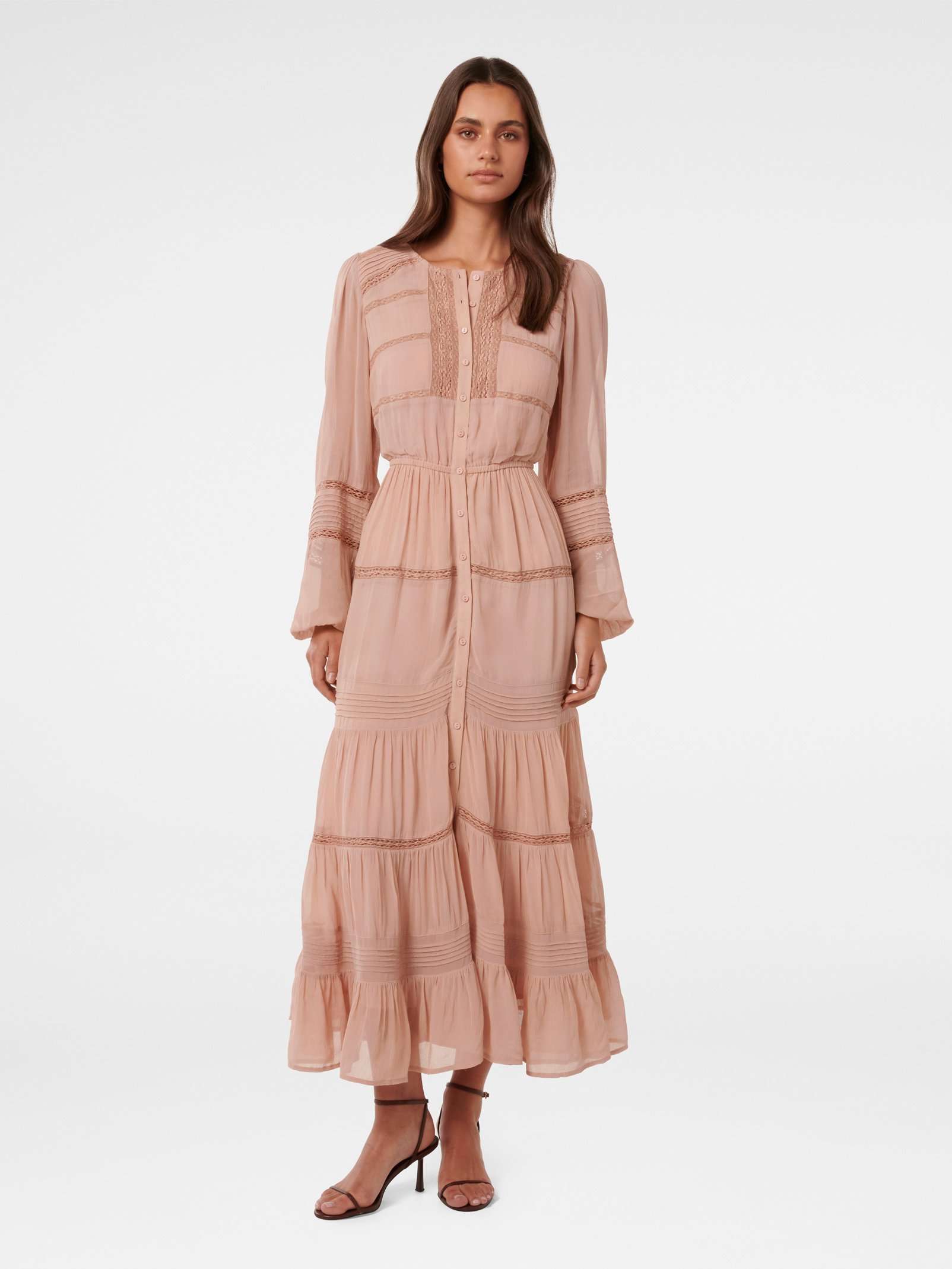 Frankie Lace Trim Maxi Dress