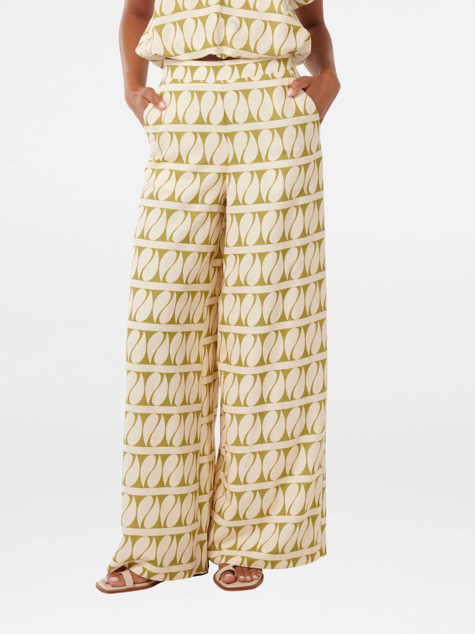 Halle Linen Wide Leg Pant