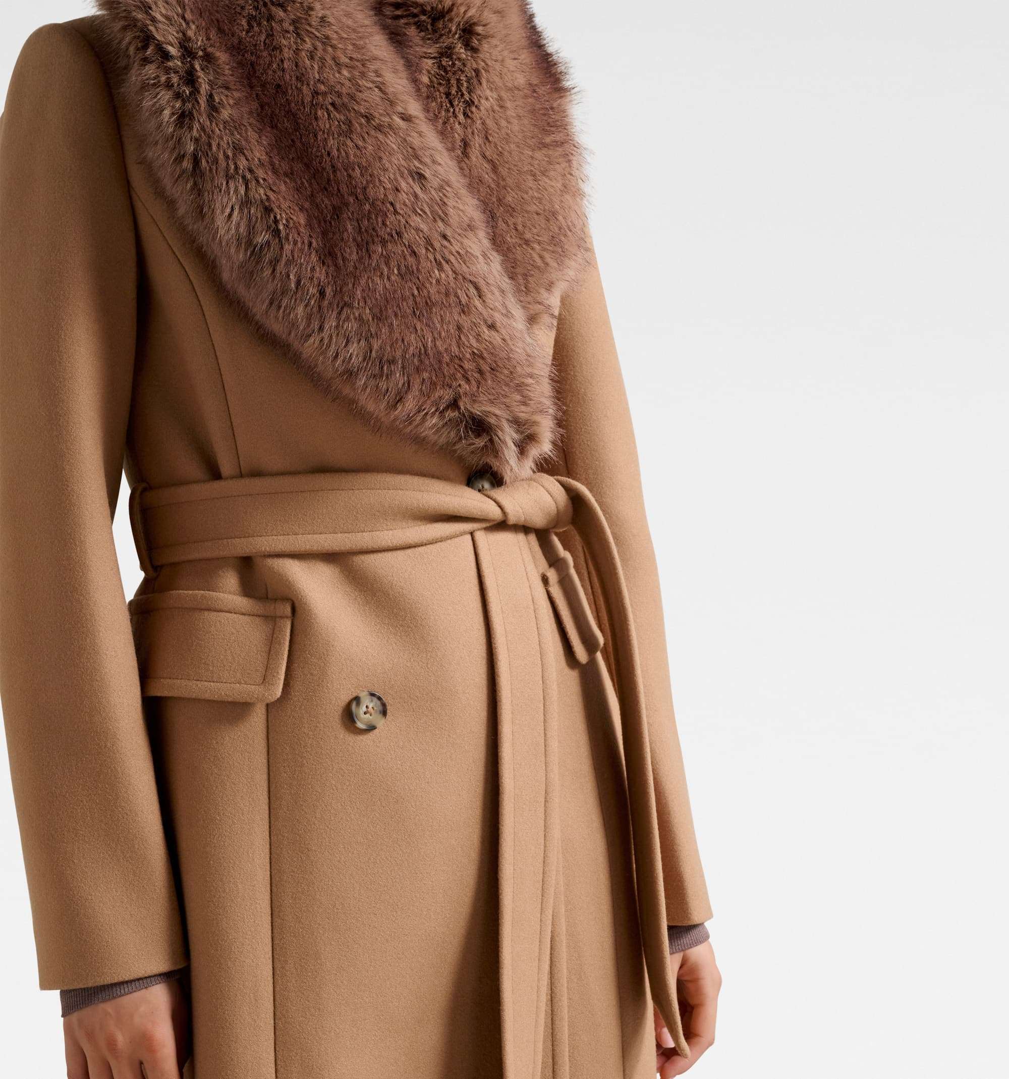 Chelsea DB Fur Collar Coat
