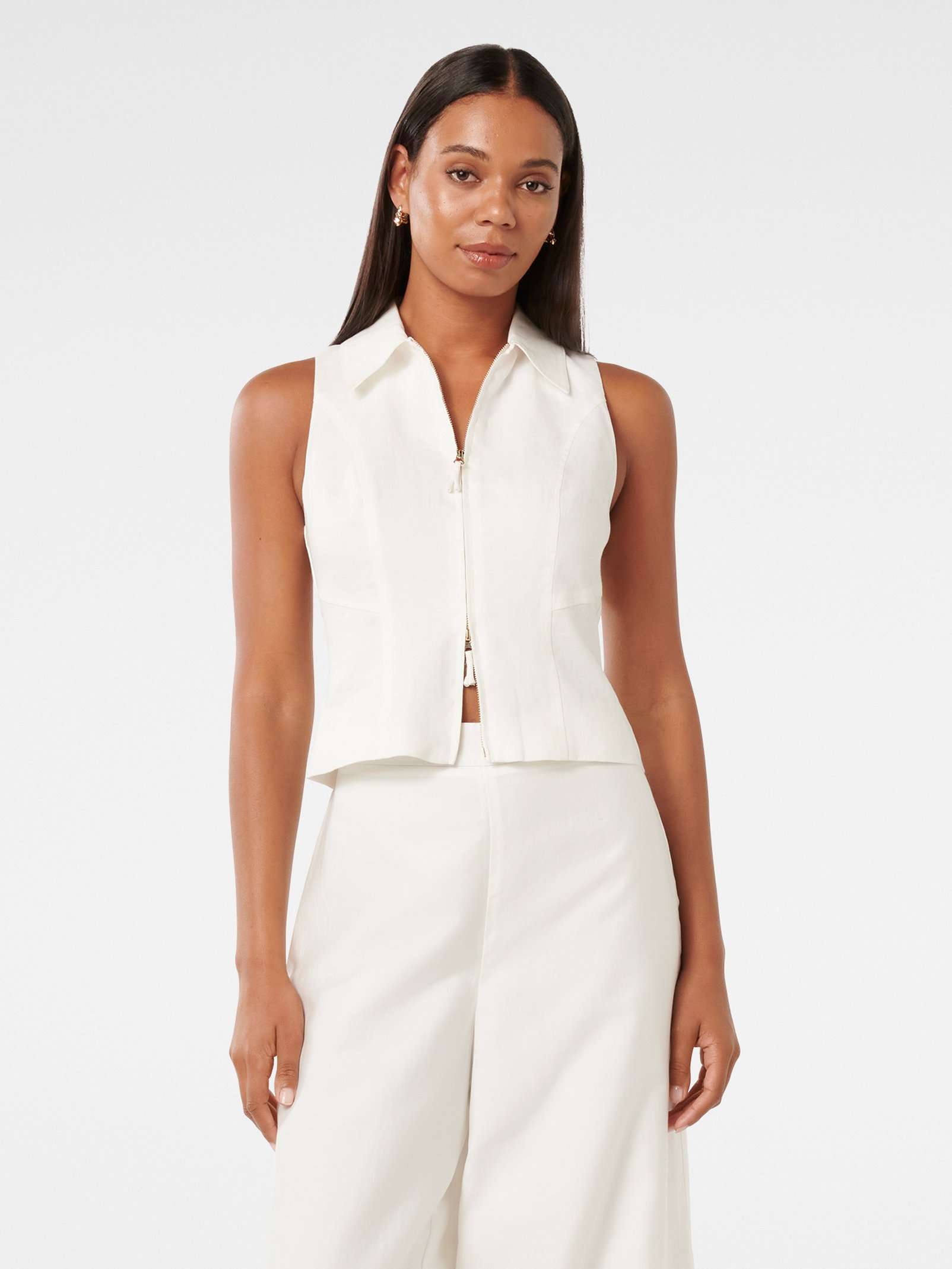 Felicity Zip Front Halter Top