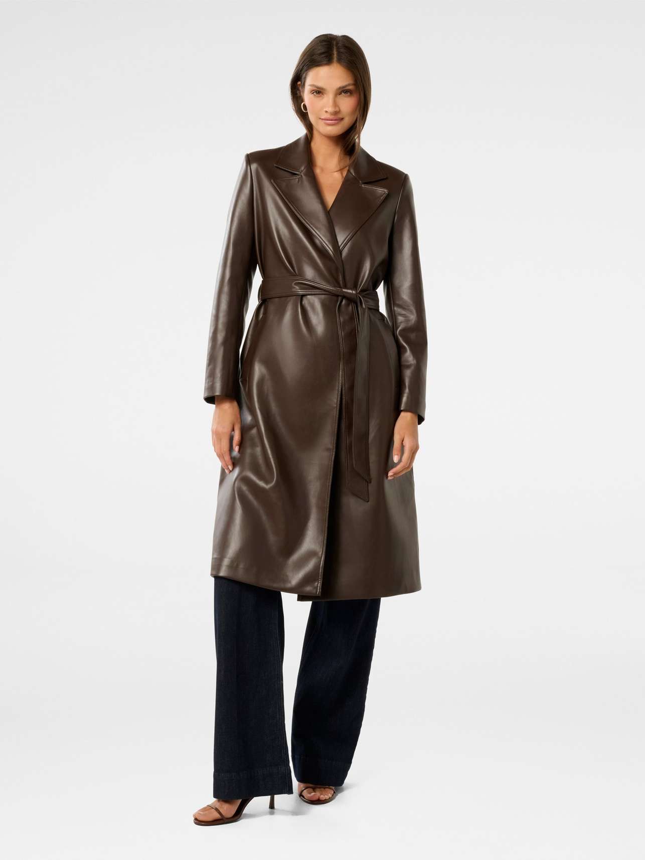 Gabbi Vegan Leather Trench