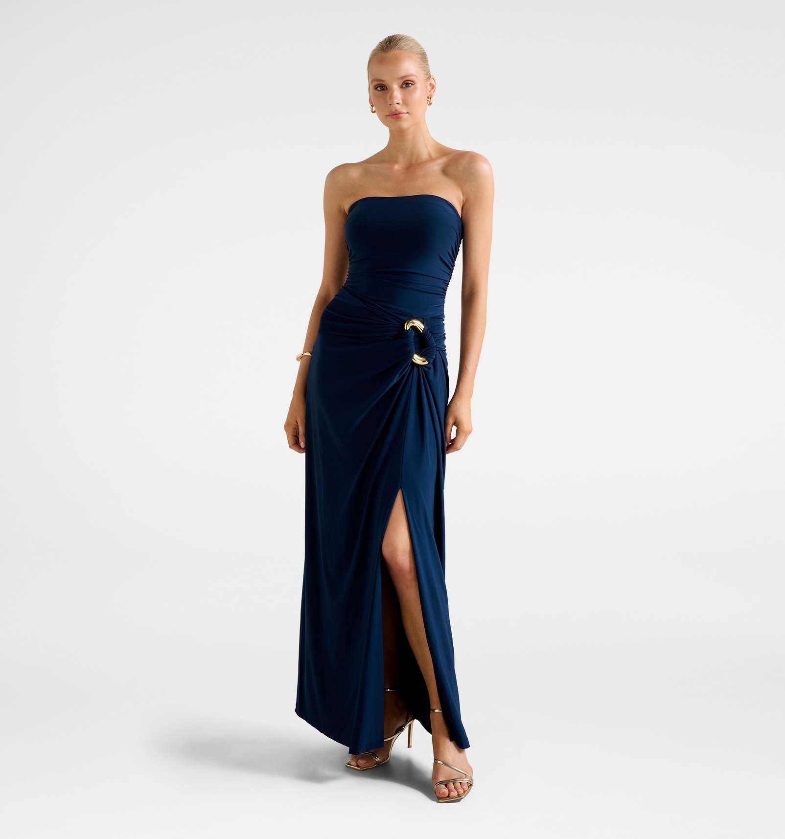 Keely Strapless Jersey Maxi Dress