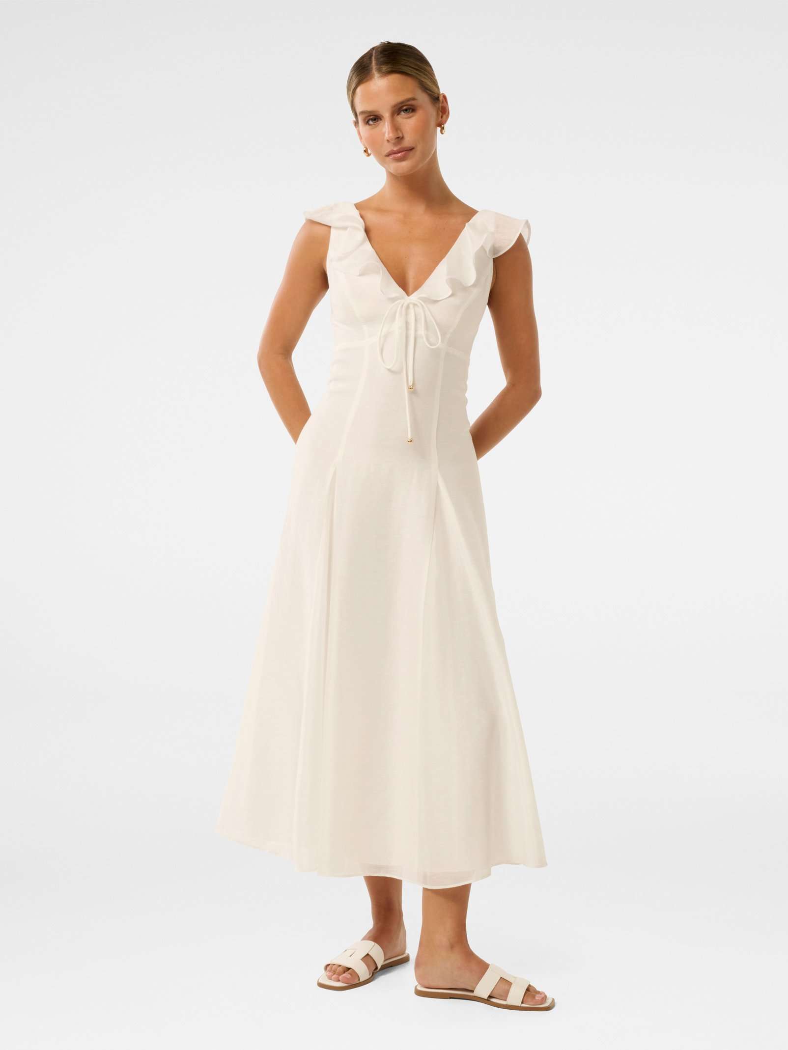 Lenny Petite Godet Midi Dress