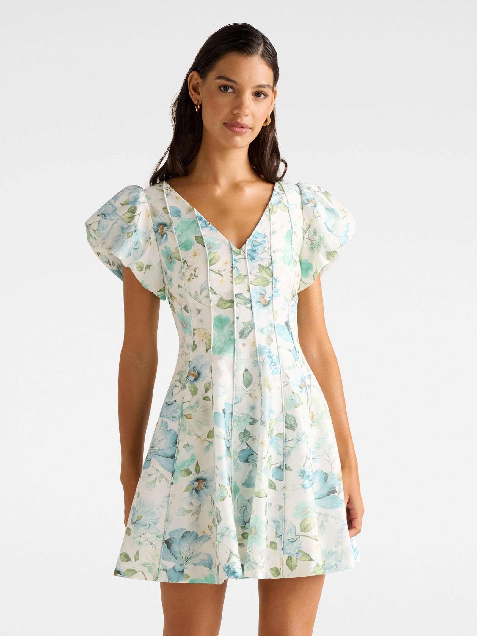 Camden Puff Sleeve Mini Dress
