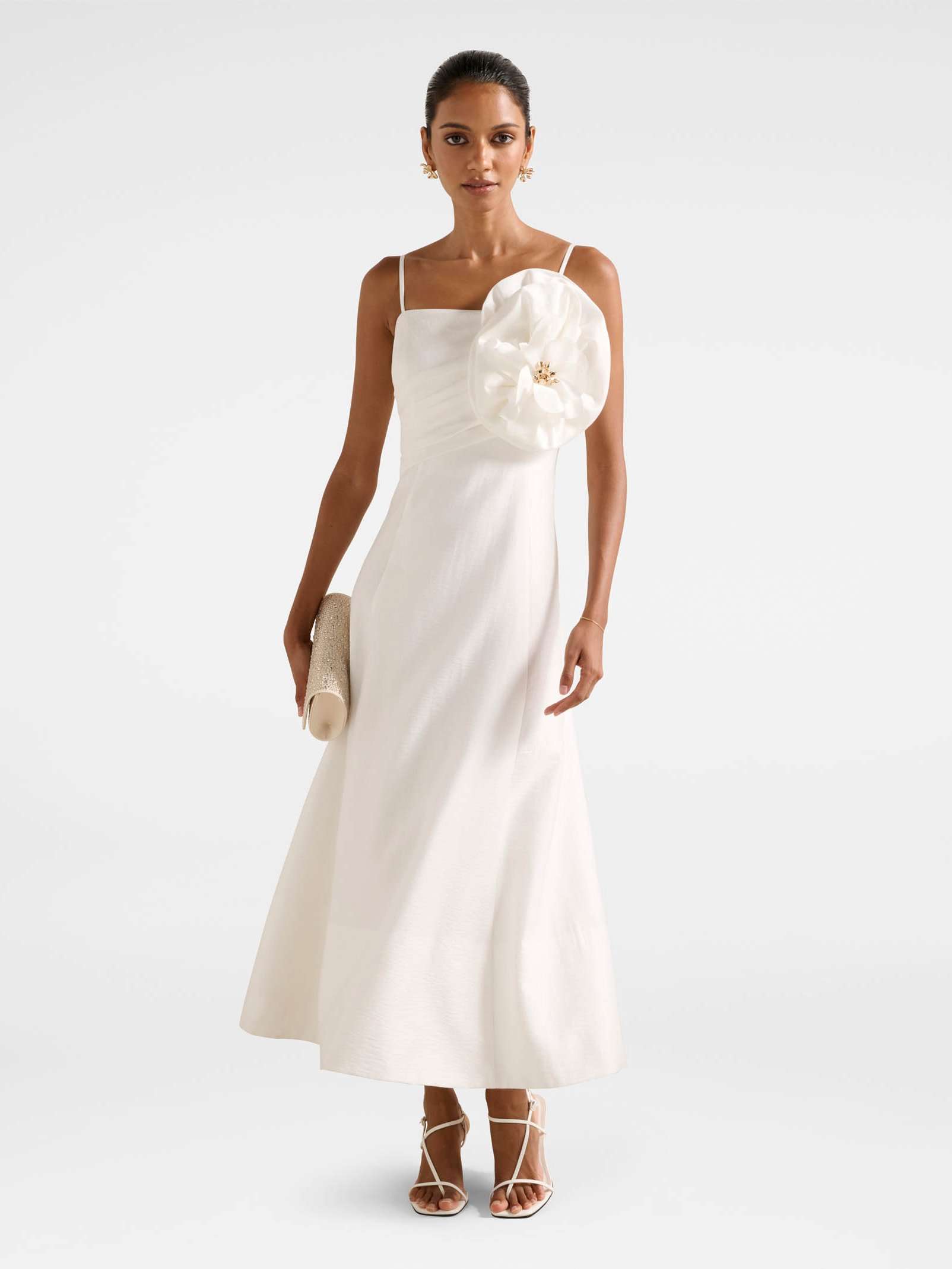 Felicia Petite Flower Midi Dress