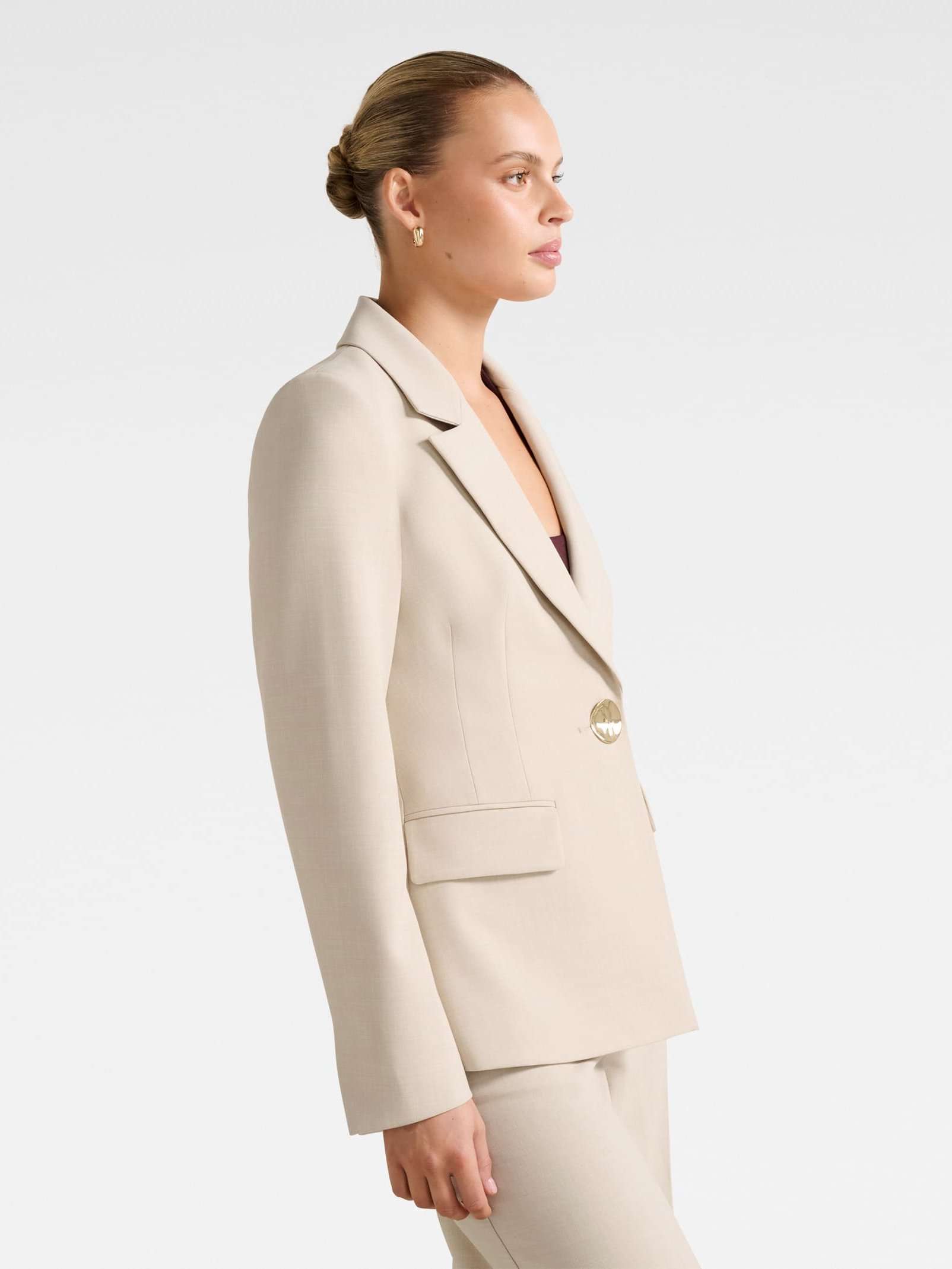 Lulu Gold Button Blazer