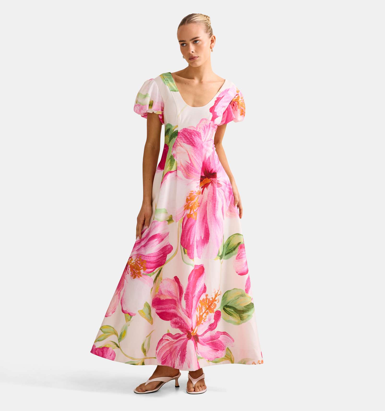 Lily Scoop Neck Midi Dress