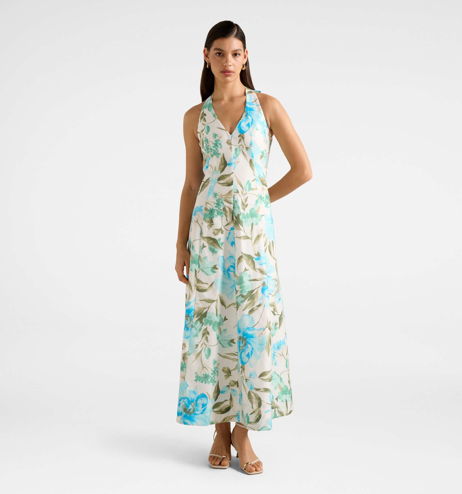 Sallie Halter Bow Midi Dress