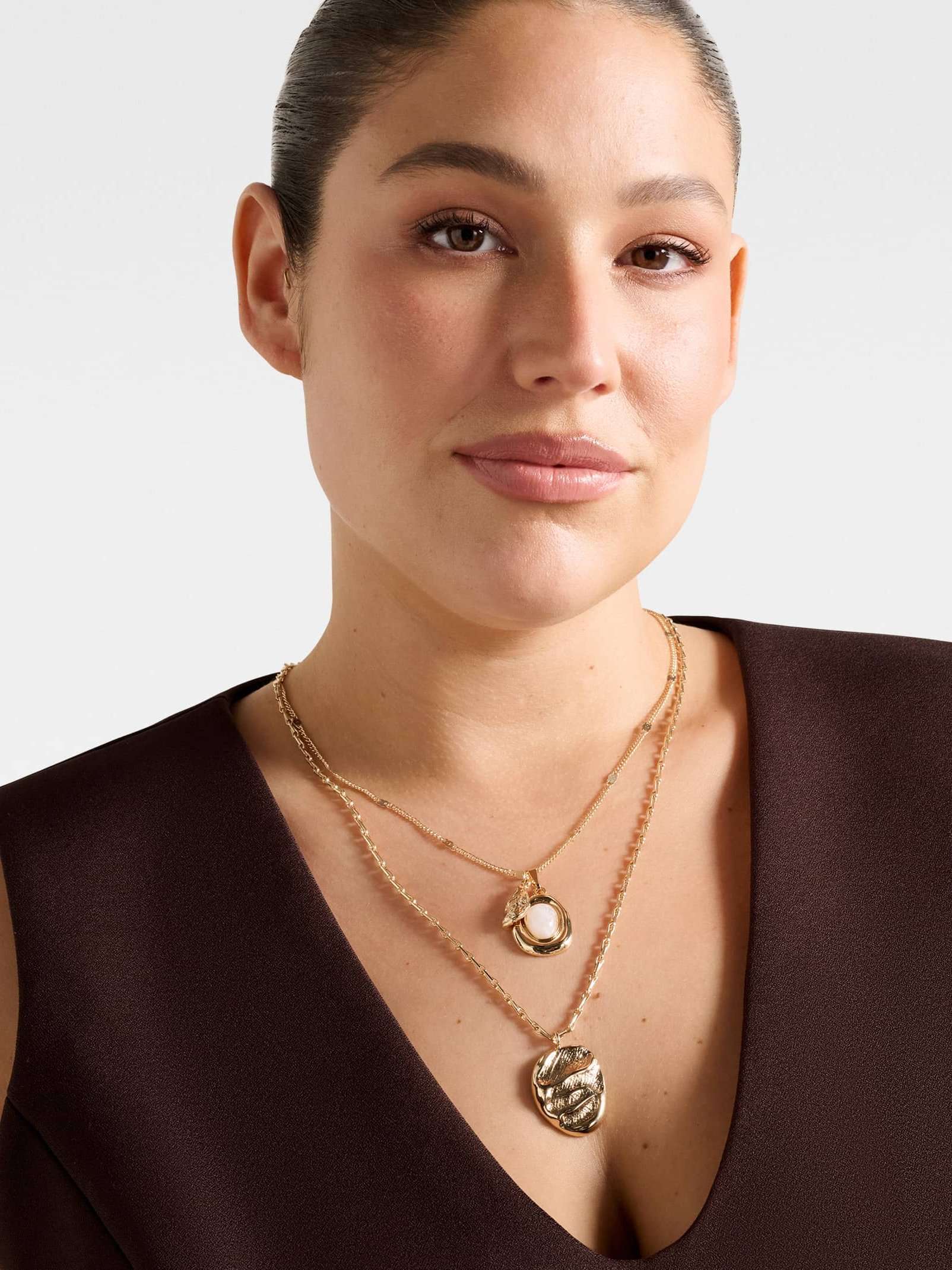 Signature Miriam Molten Stone Drop Necklace