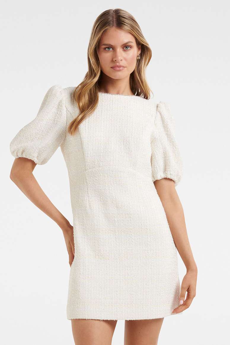 Kaia Boucle Bow Dress