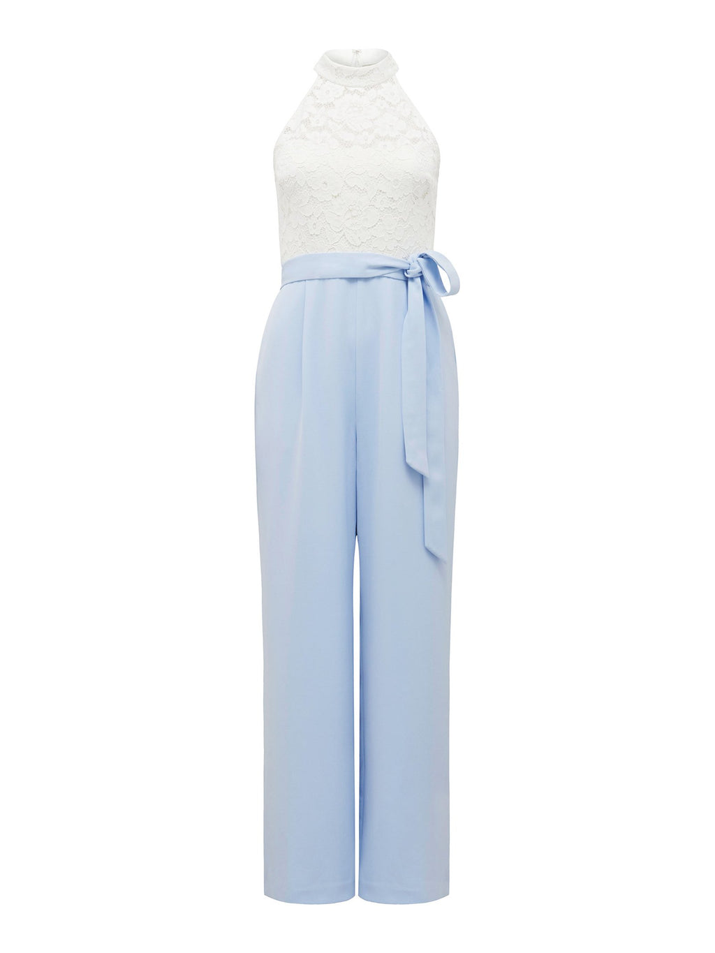 Clara Petite Lace Halter Jumpsuit