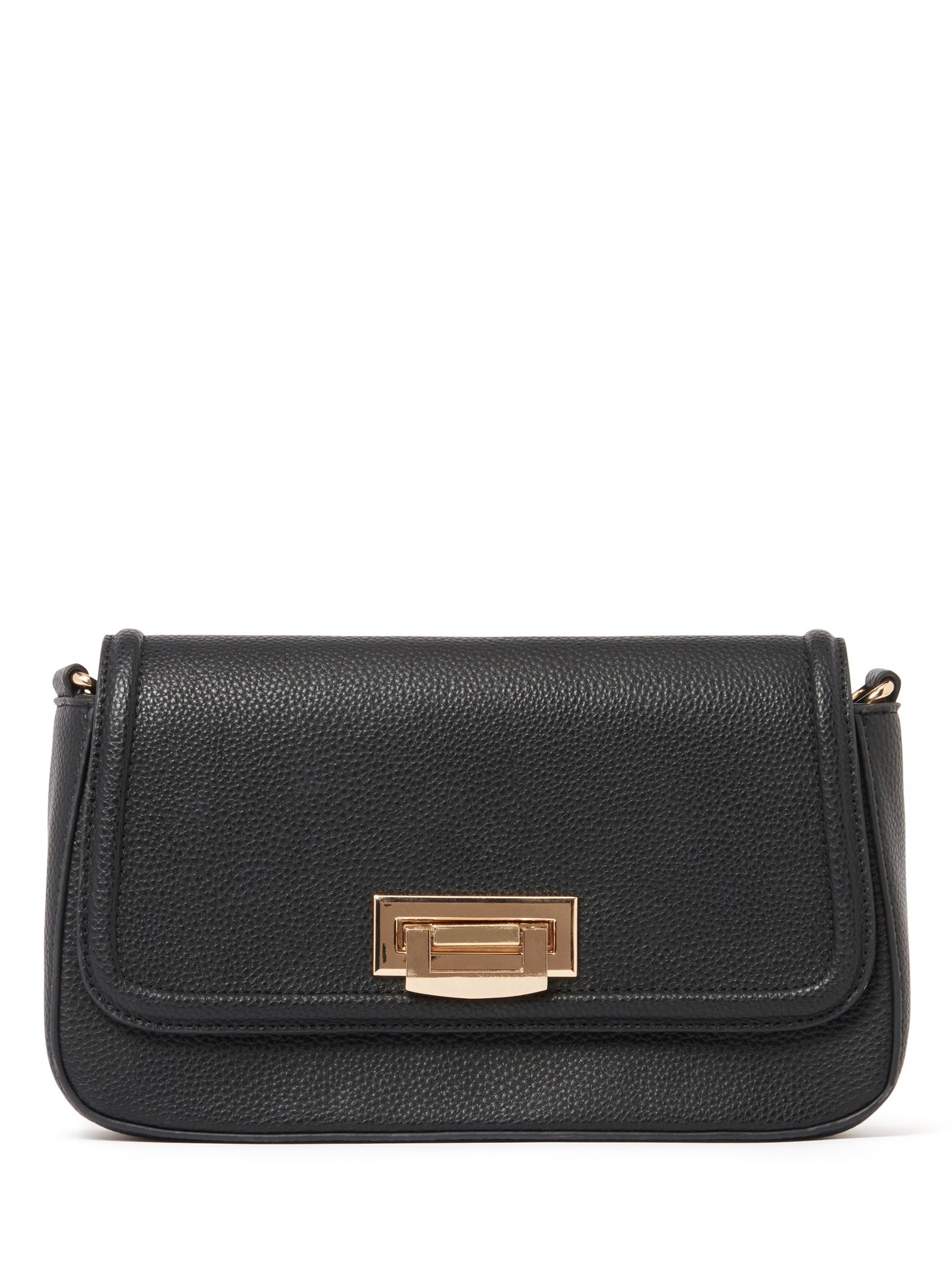 Indigo Lock Chain Shoulder Bag