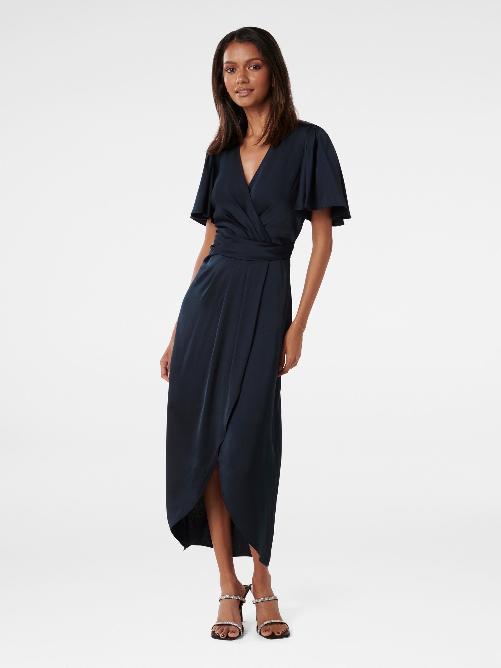 Estelle Petite Flutter Sleeve Dress