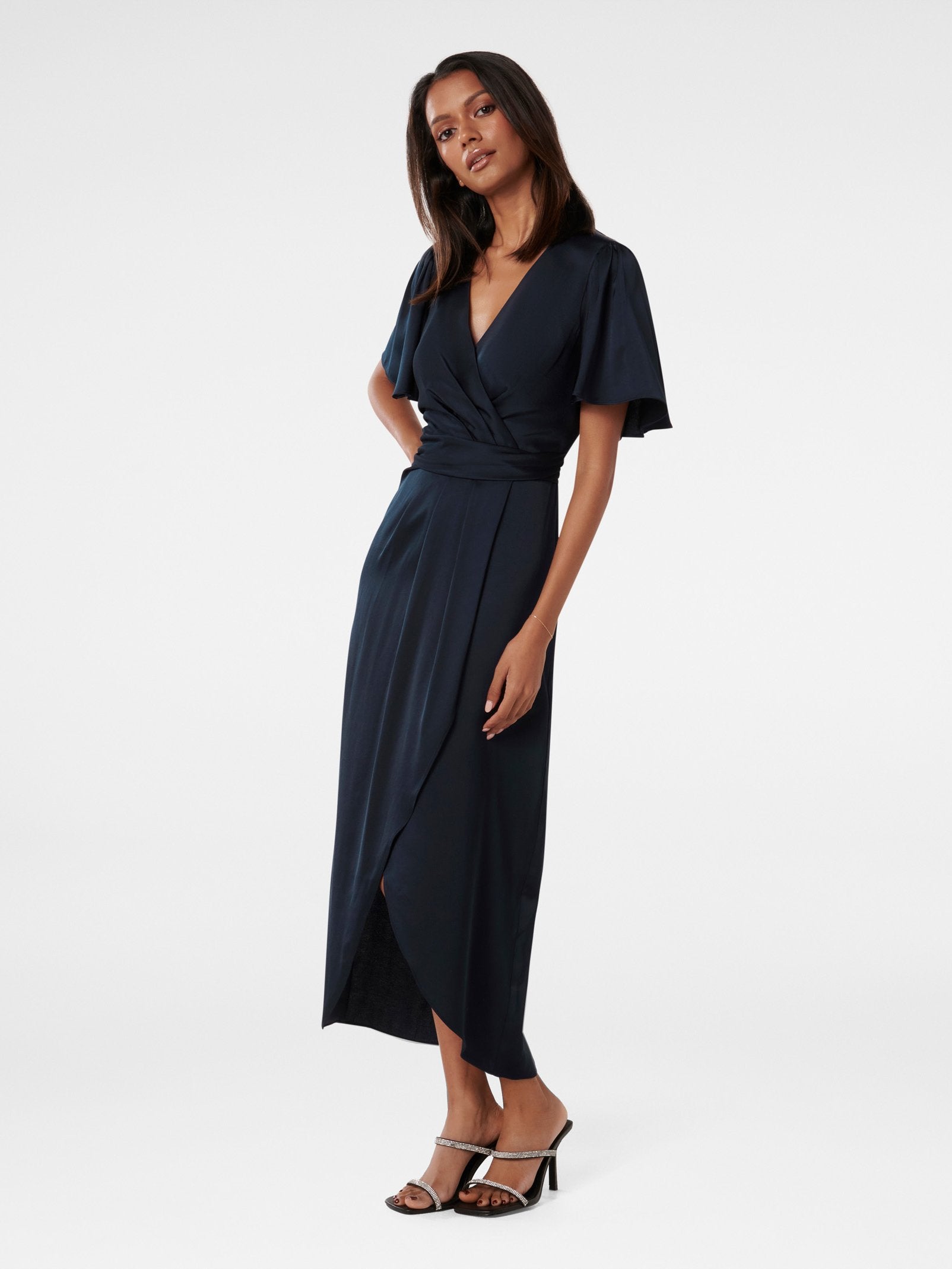 Estelle Petite Flutter Sleeve Dress