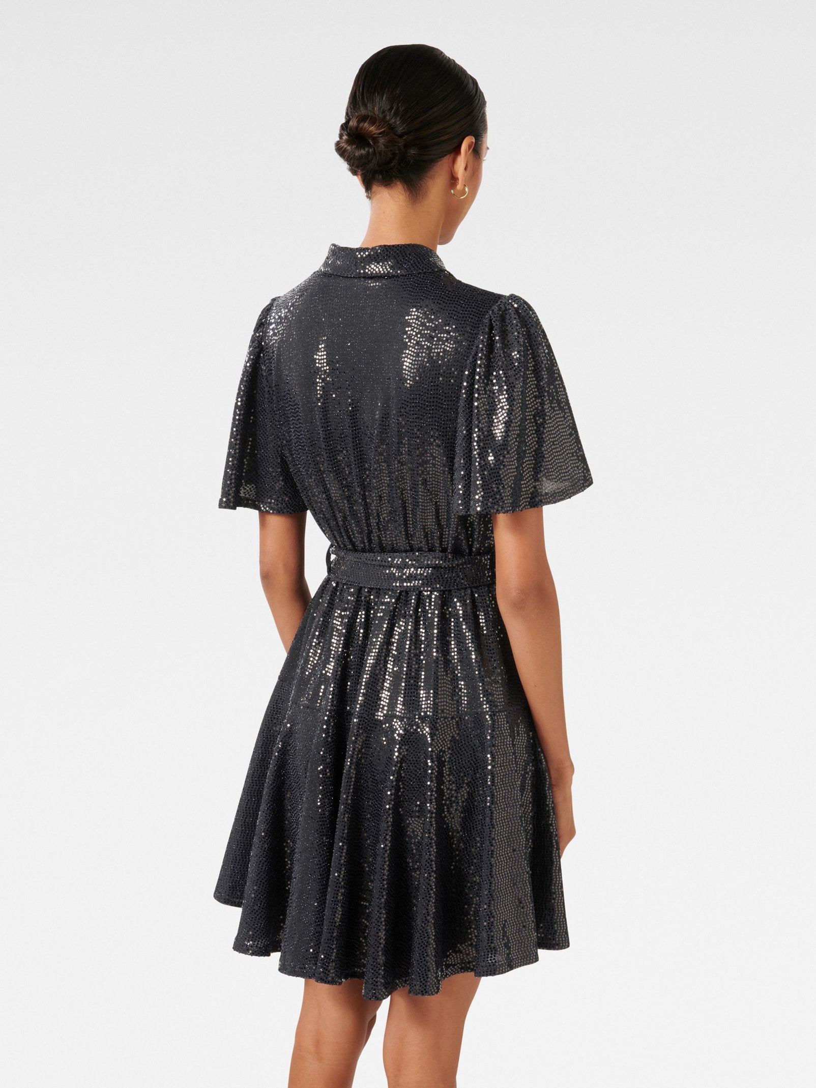 Lola Petite Sequin Skater Mini Dress