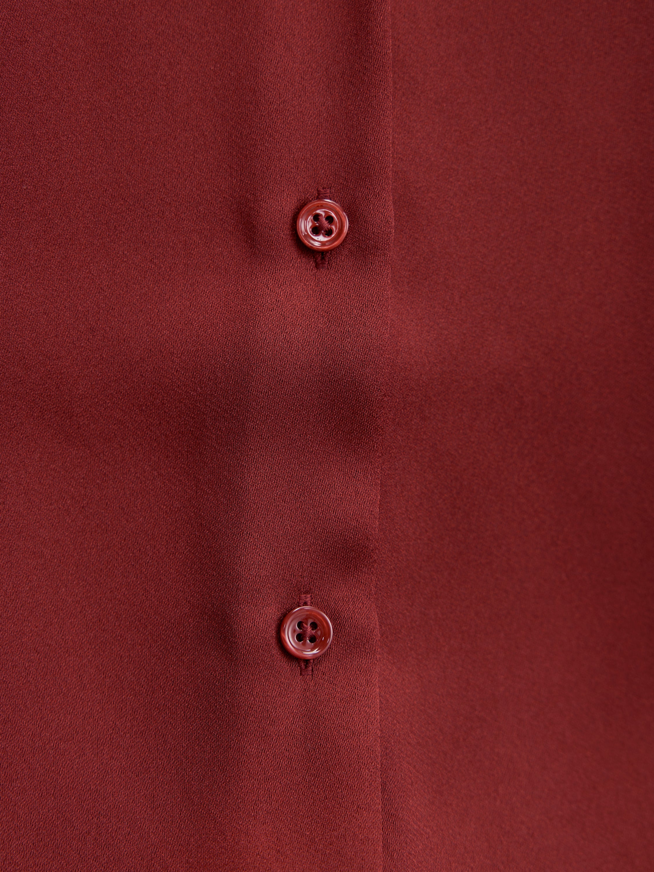 Harvey Notched Neck Satin Shirt