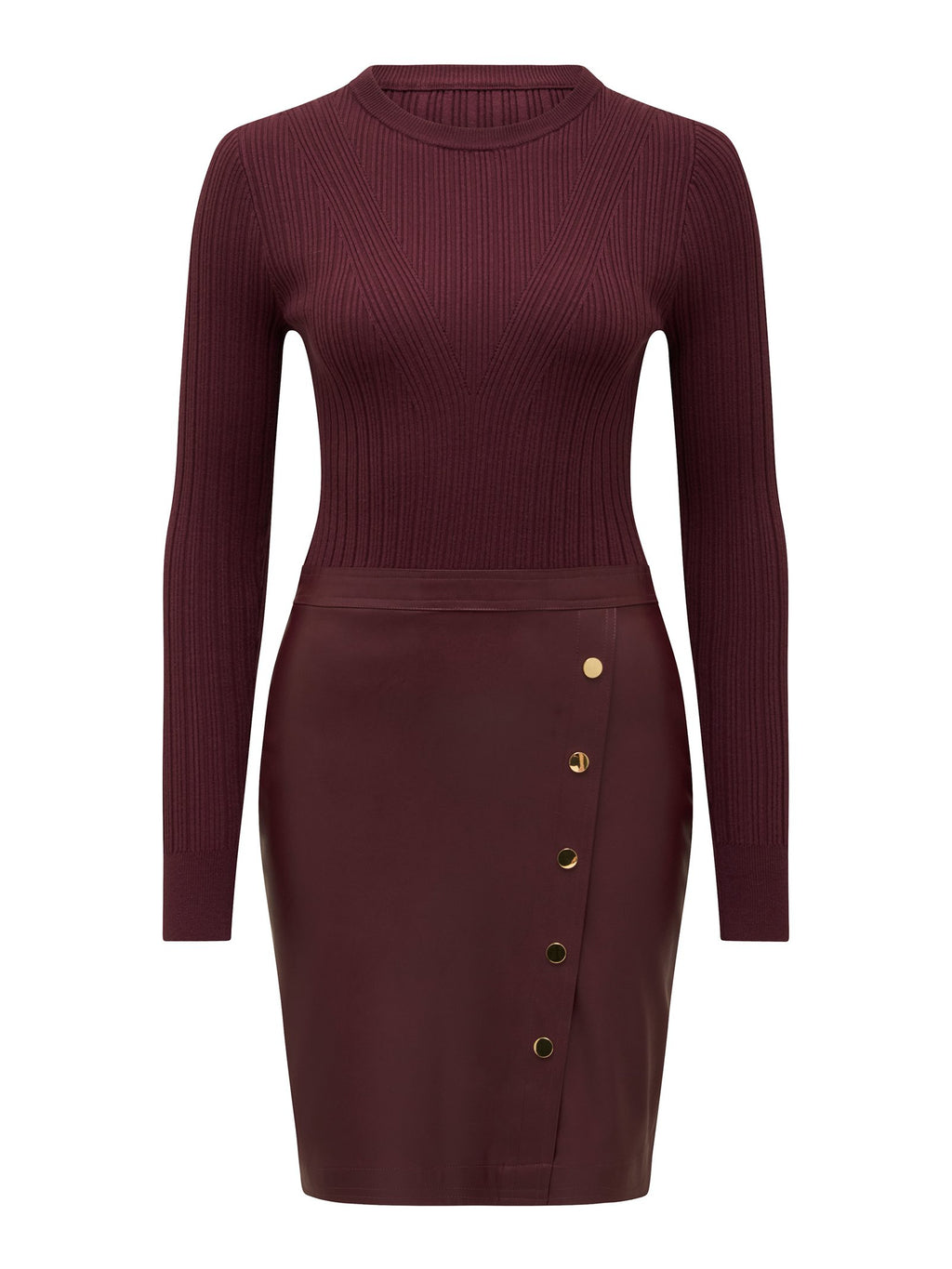  Lara Pu Mixed Mini Dress
