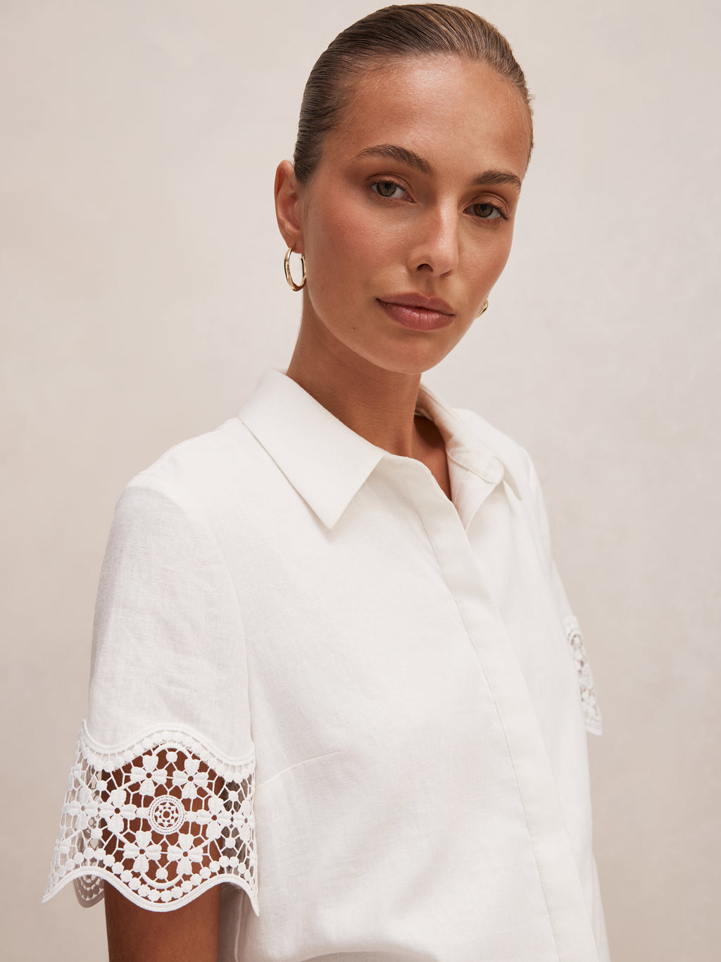 Skye Lace Trim Shirt