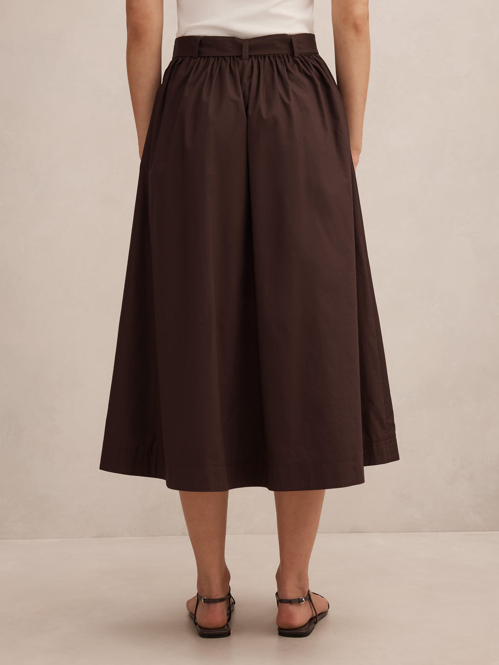 Madeleine Belted Midi Skirt