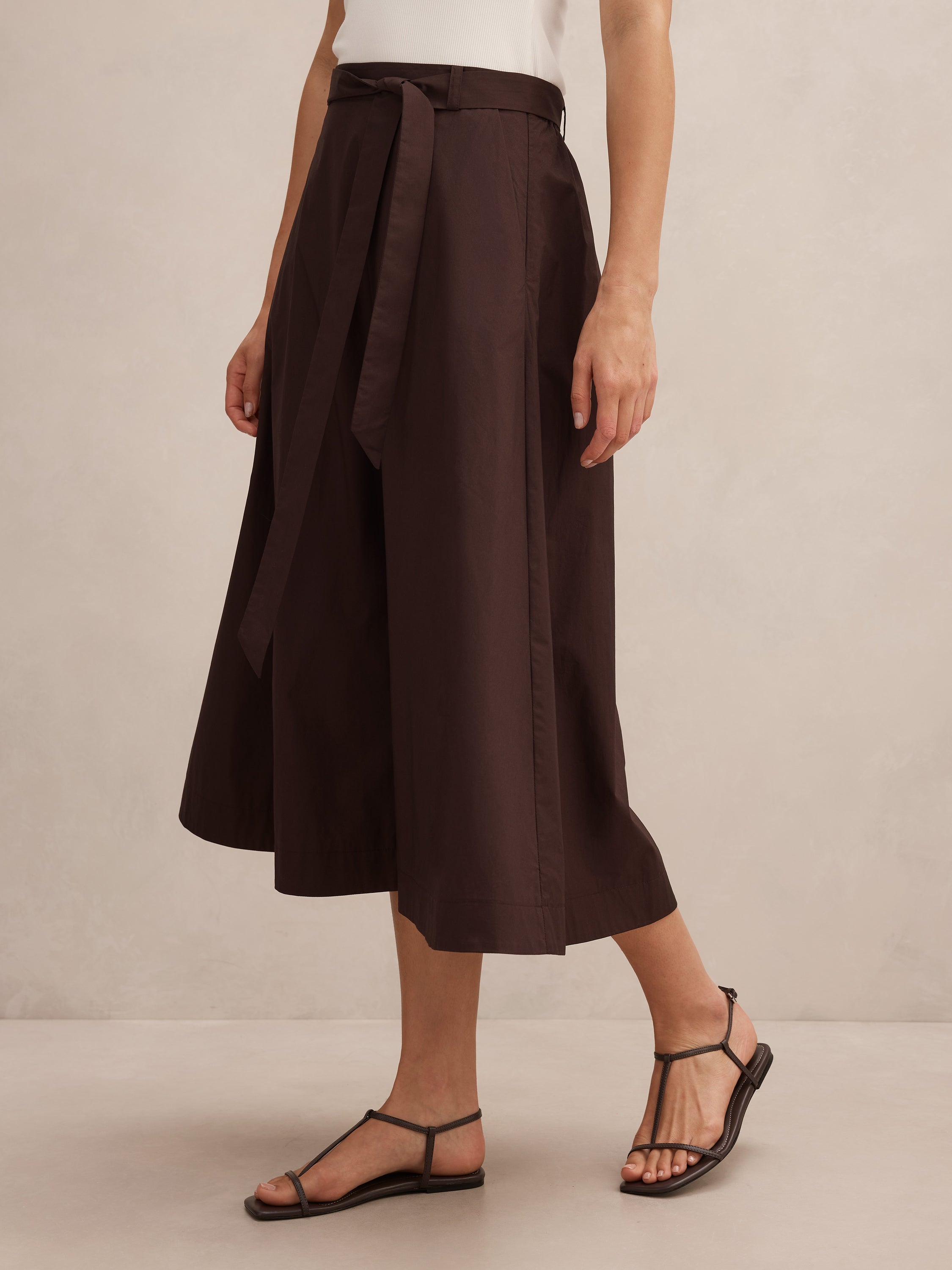 Madeleine Belted Midi Skirt