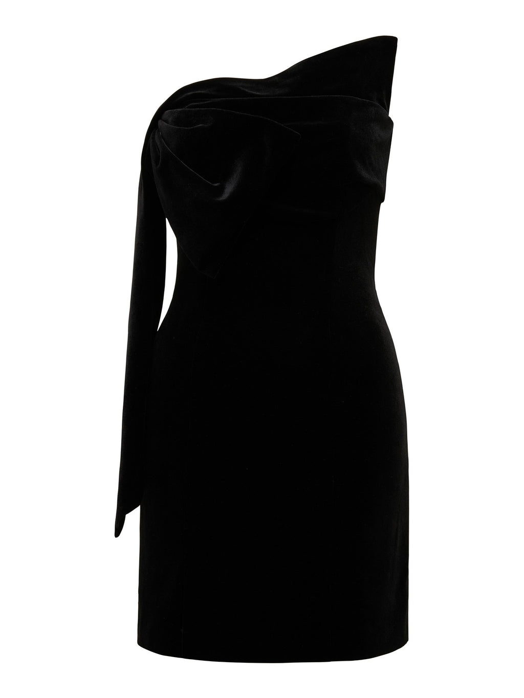  Maia Velvet Bow Mini Dress