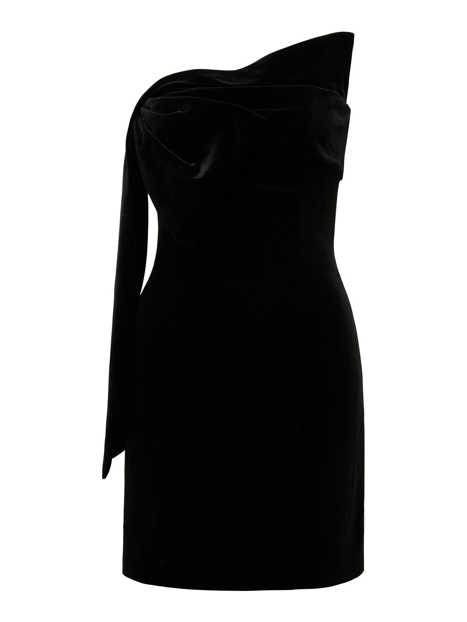  Maia Velvet Bow Mini Dress