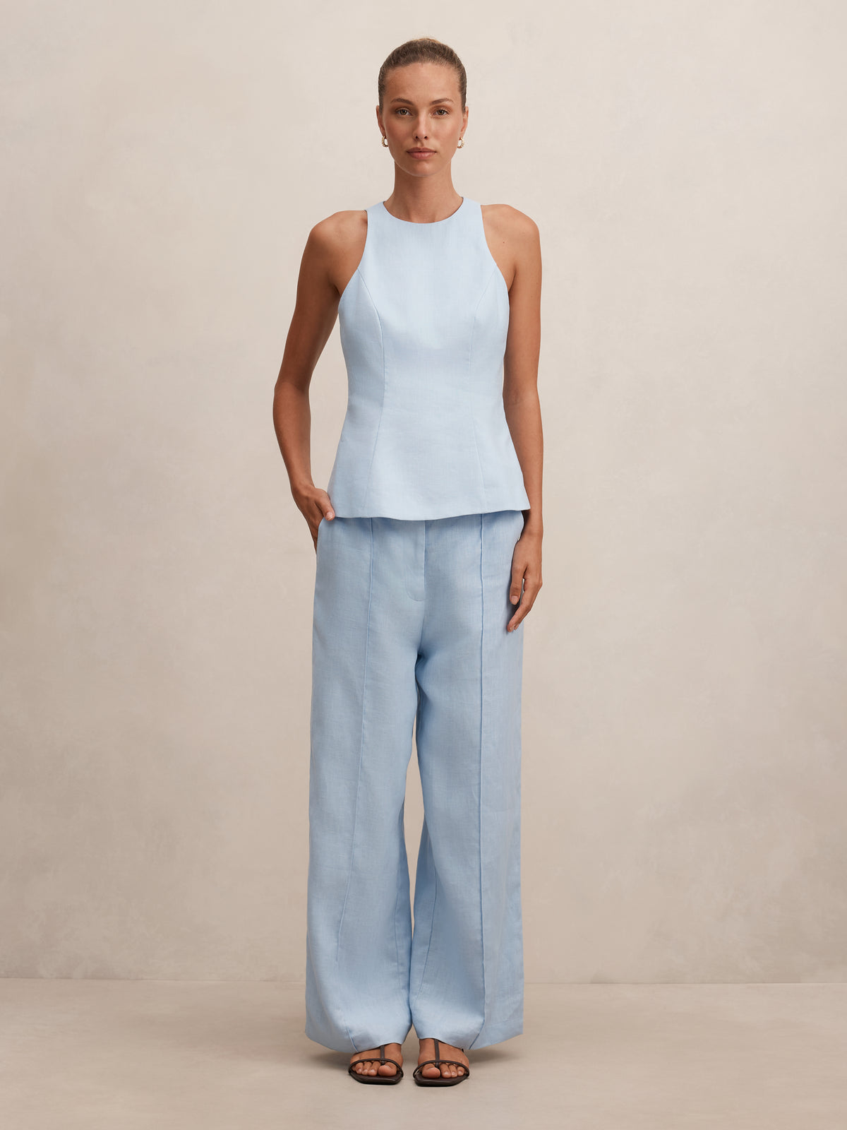 Posey Linen Wide Leg Pant
