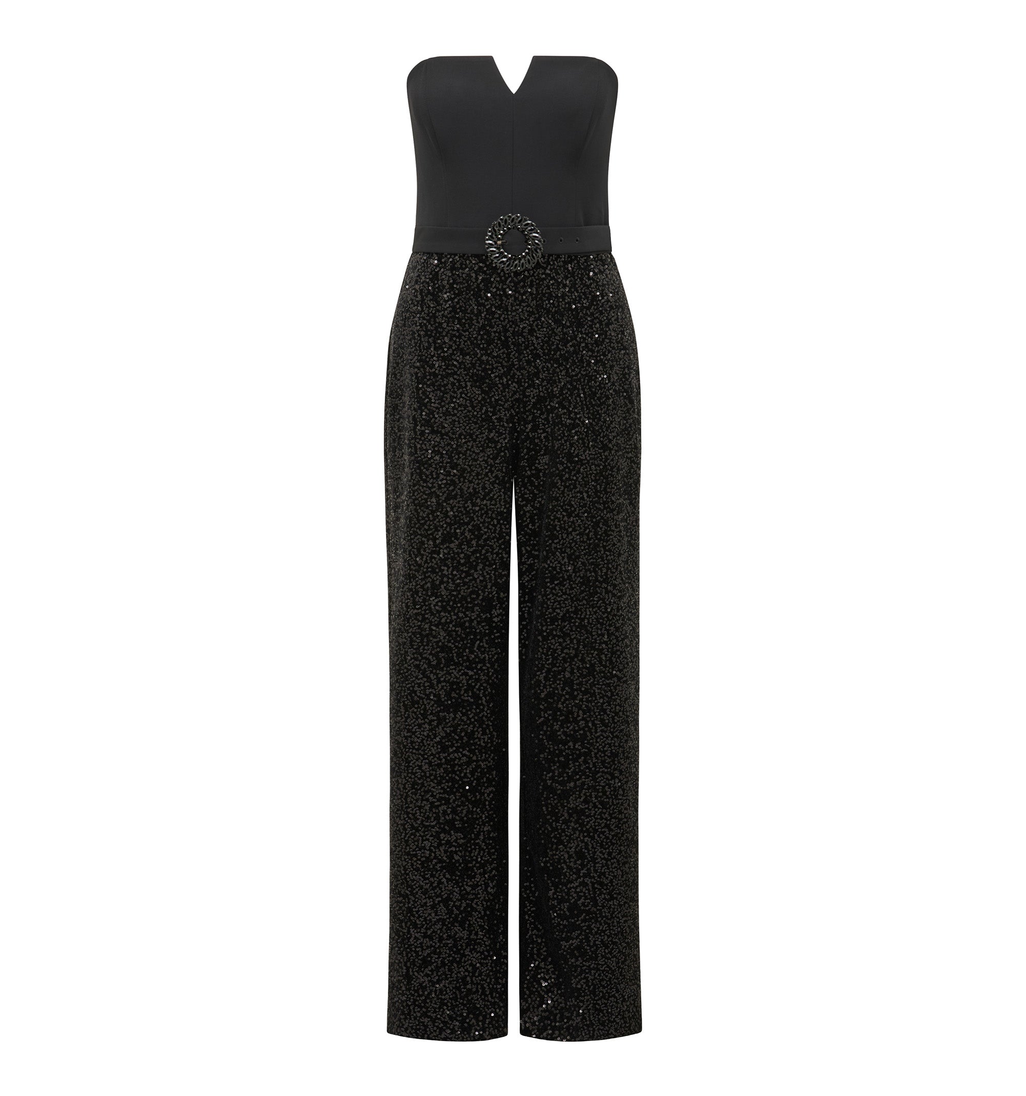 Allie Strapless Sequin Jumpsuit