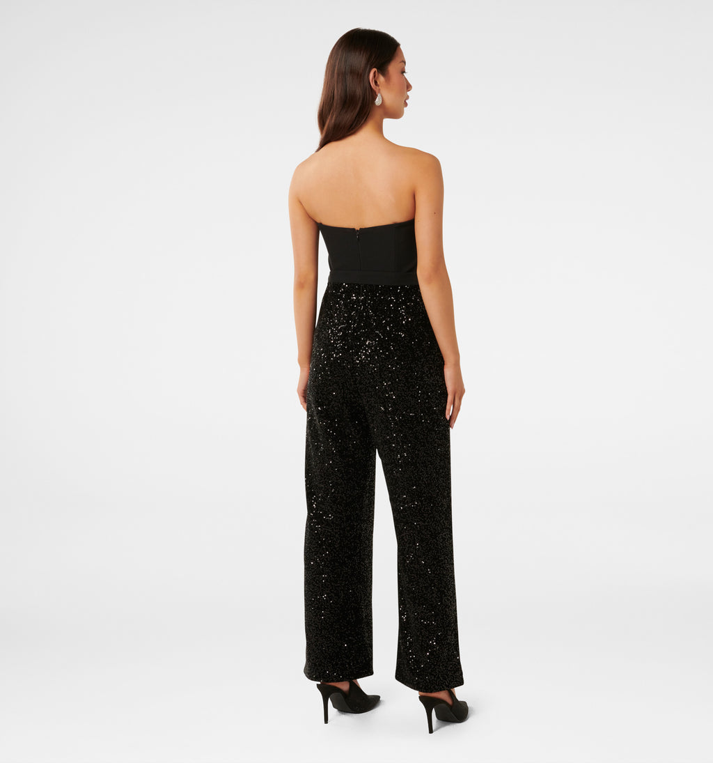 Allie Strapless Sequin Jumpsuit