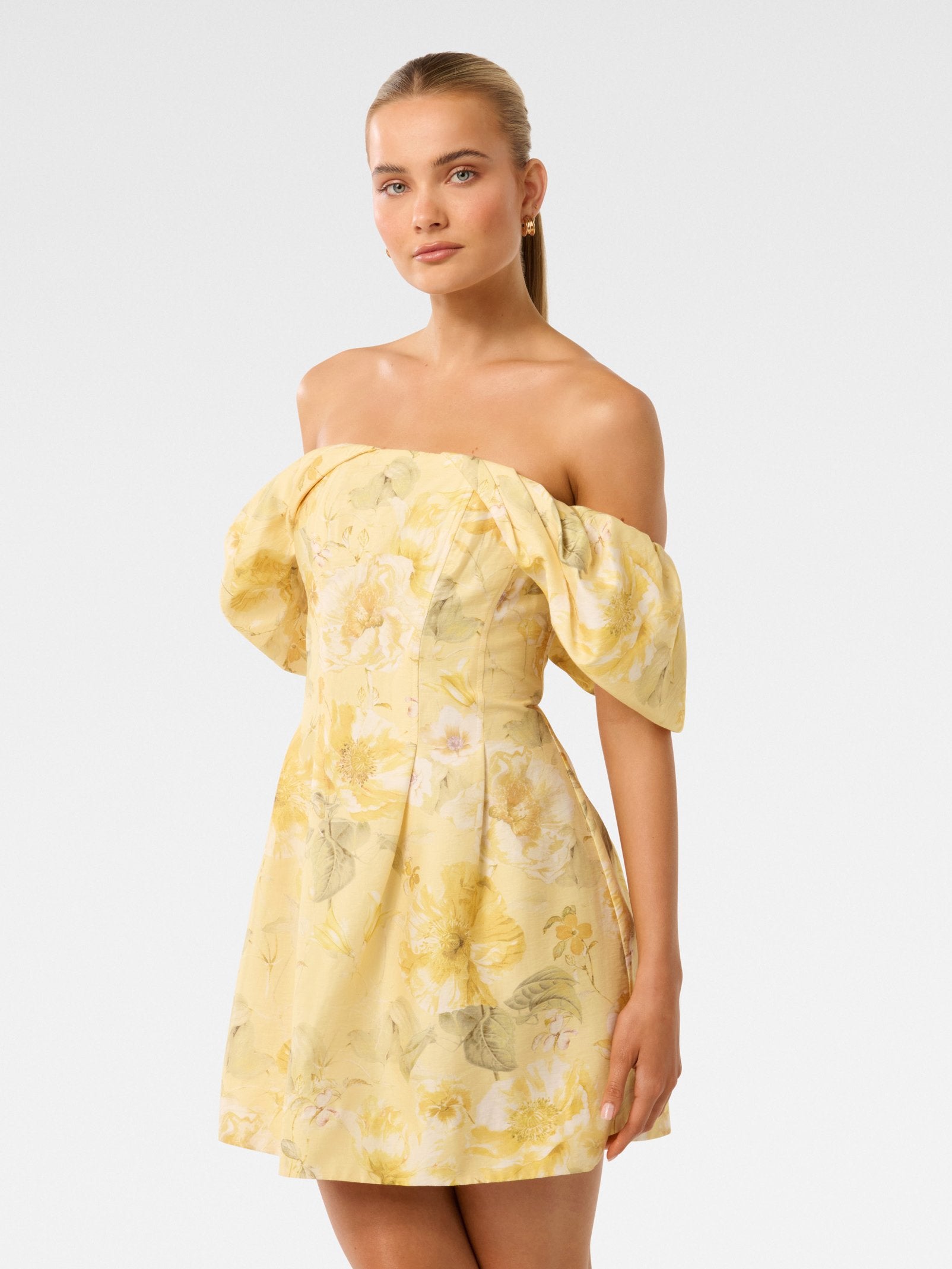  Jacquie Off Shoulder Mini Dress