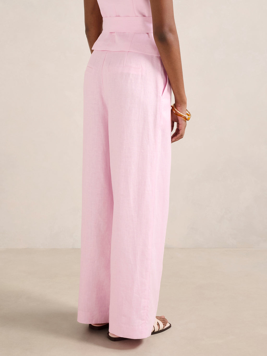 Posey Petite Linen Wide Leg Pant