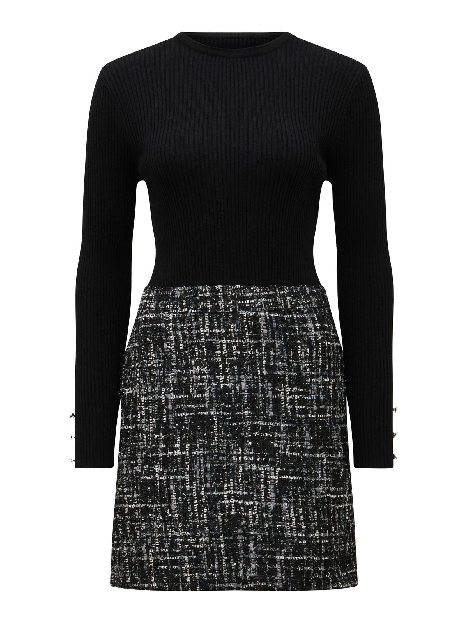  Gina Boucle Knit Mini Dress