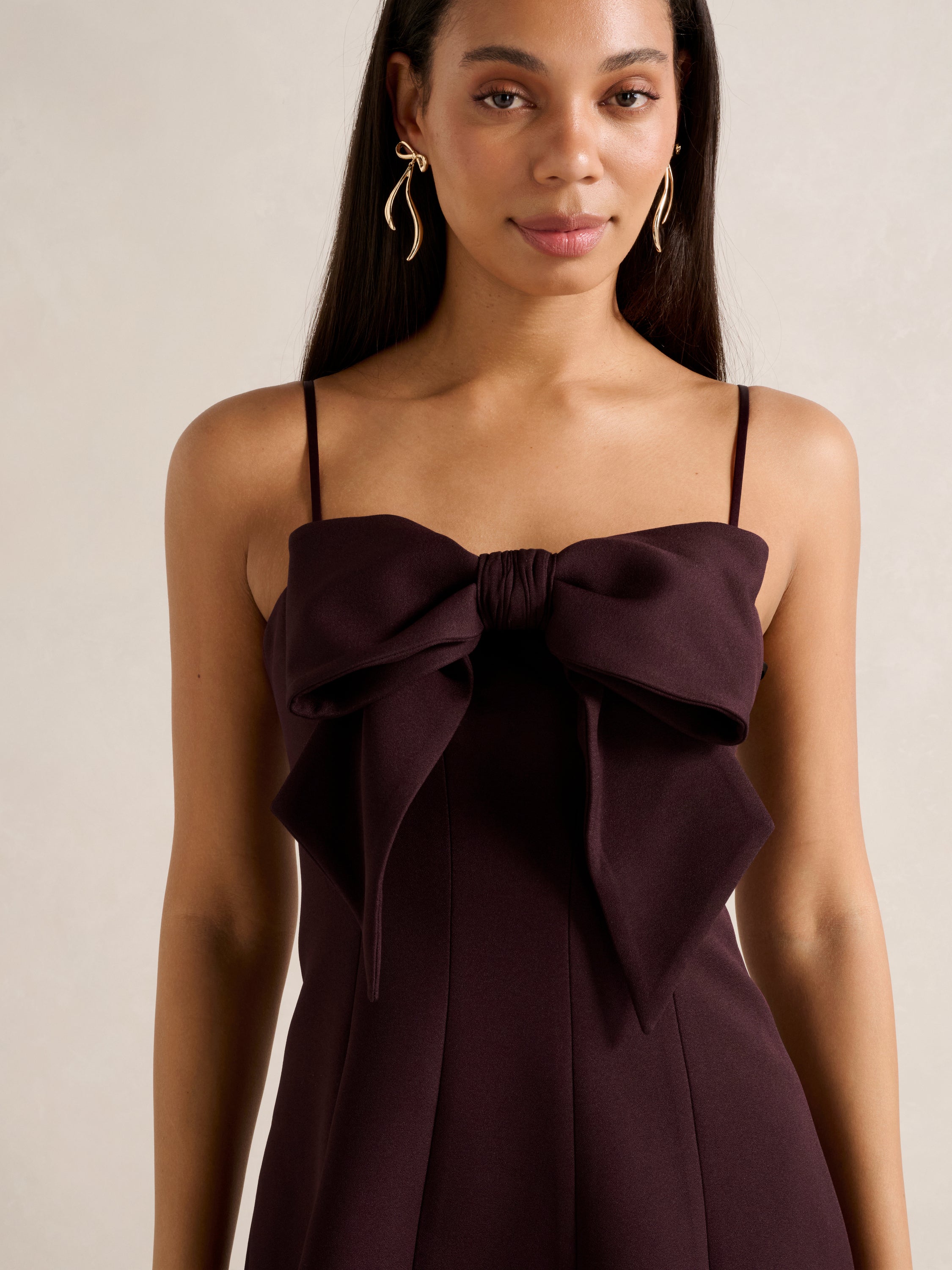 Hayley Bow Front Mini Dress