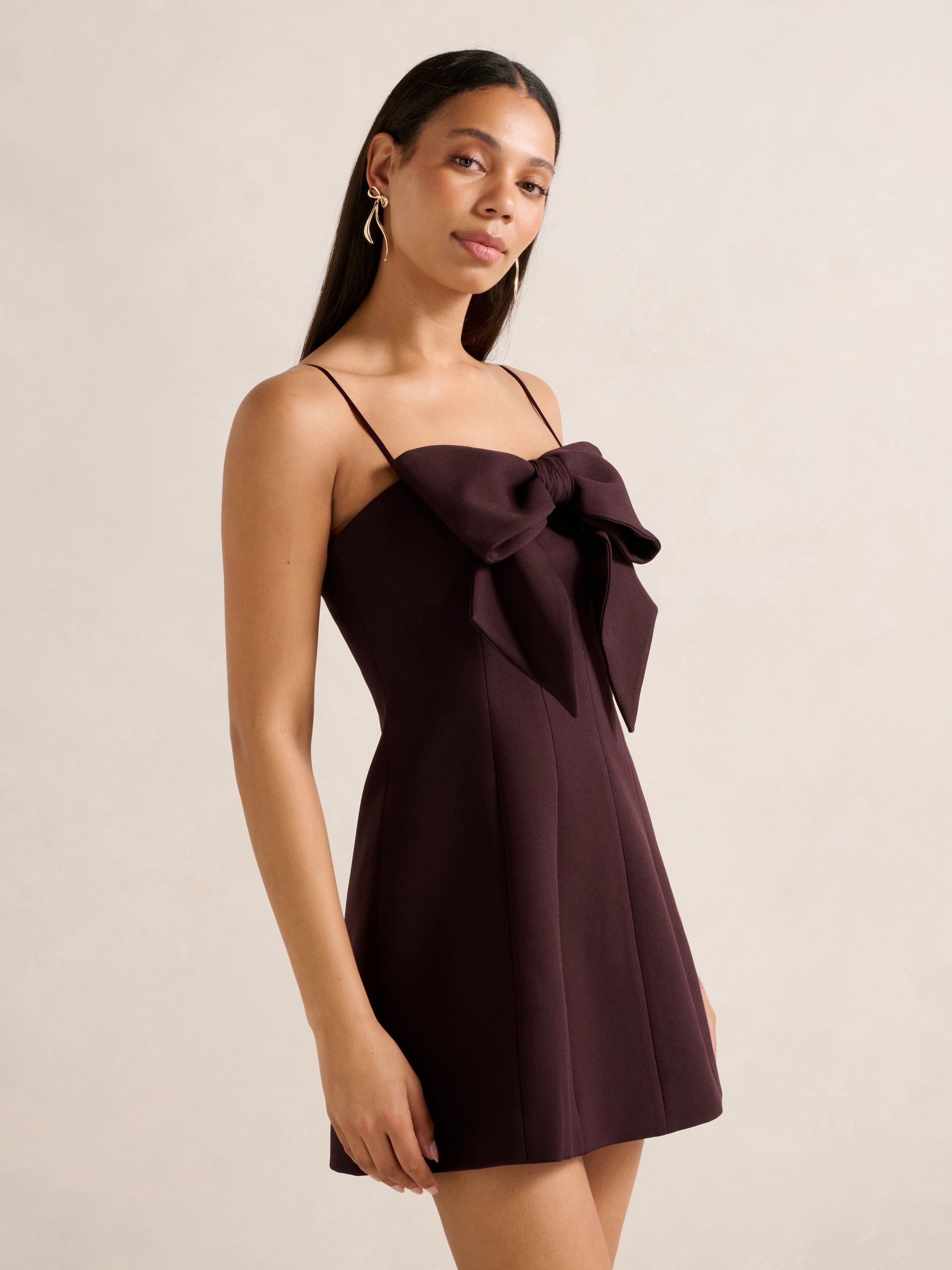 Hayley Bow Front Mini Dress