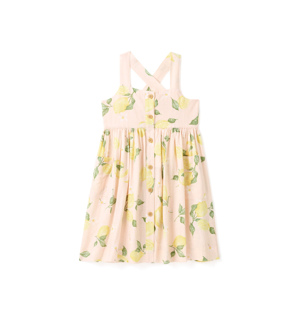 Lydia Button-Down Girls Dress