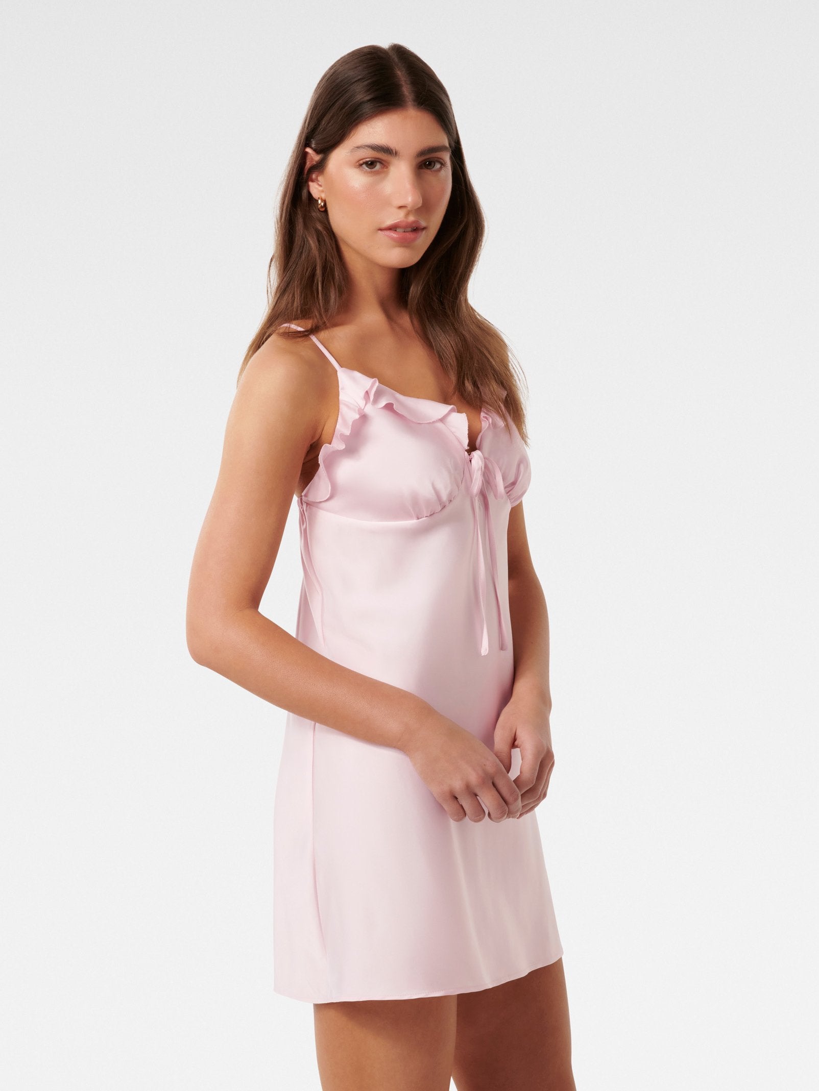  Evelina A-Line Ruffle Slip Sleepwear
