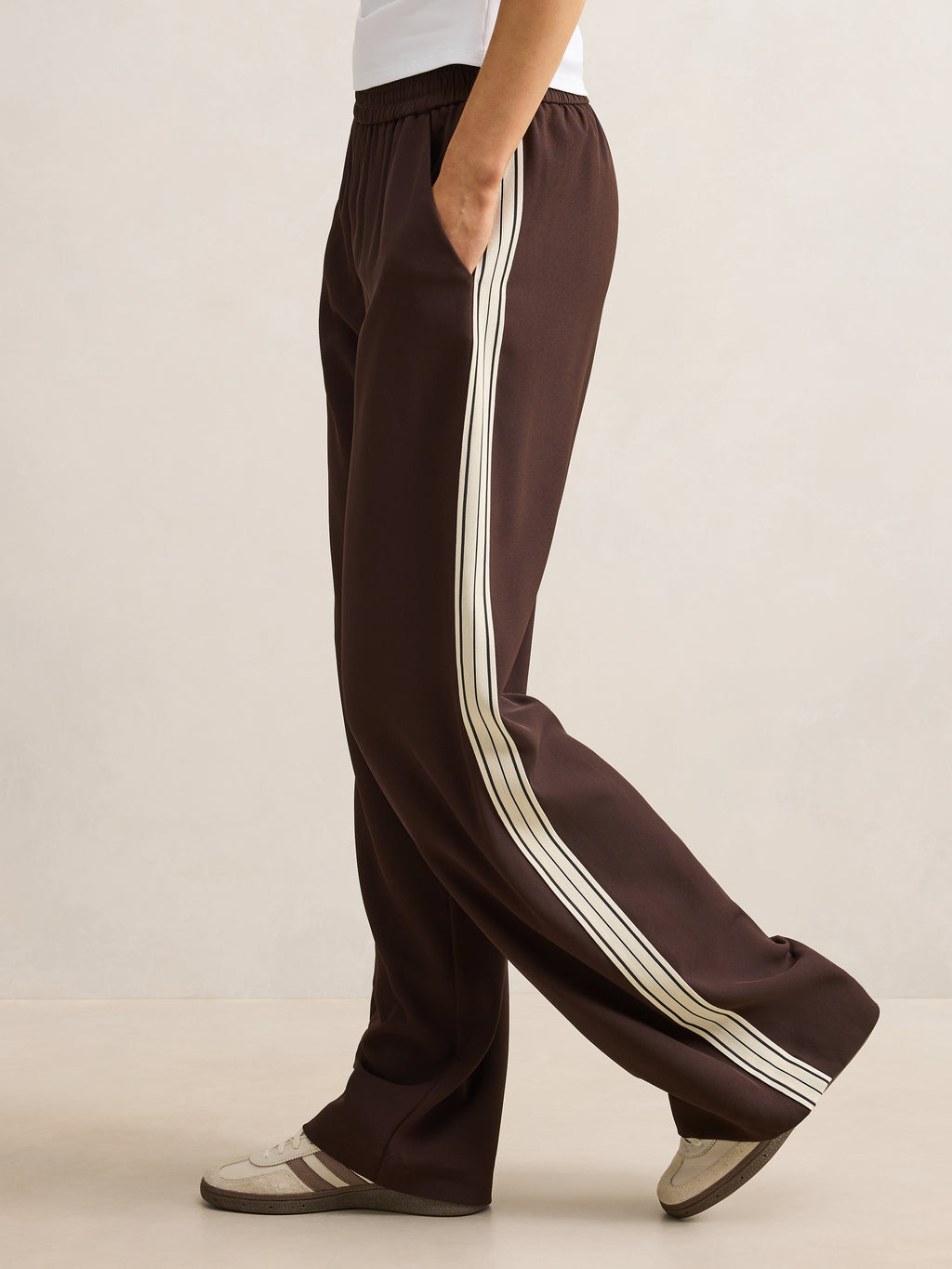 Aleyna Side Stripe Wide Leg Pant