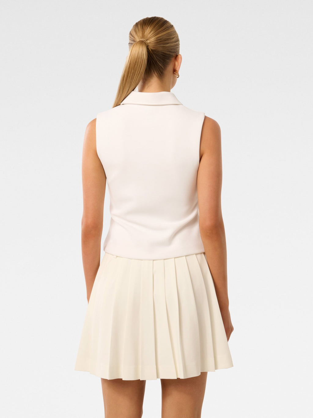 Vienna Zip Detail Collar Top