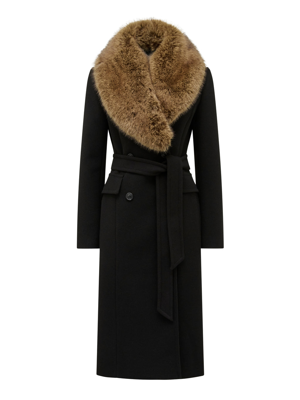Chelsea DB Fur Collar Coat